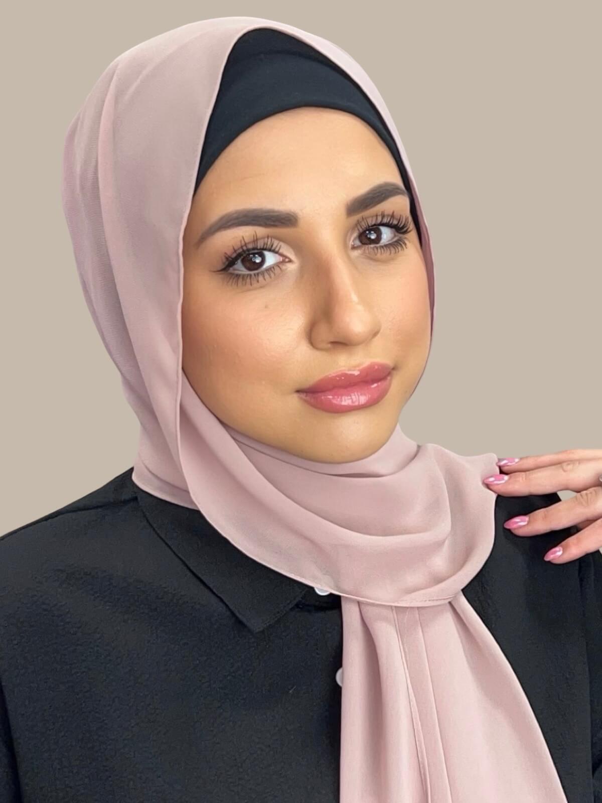 Luxury Chiffon Hijab-Pale Taupe