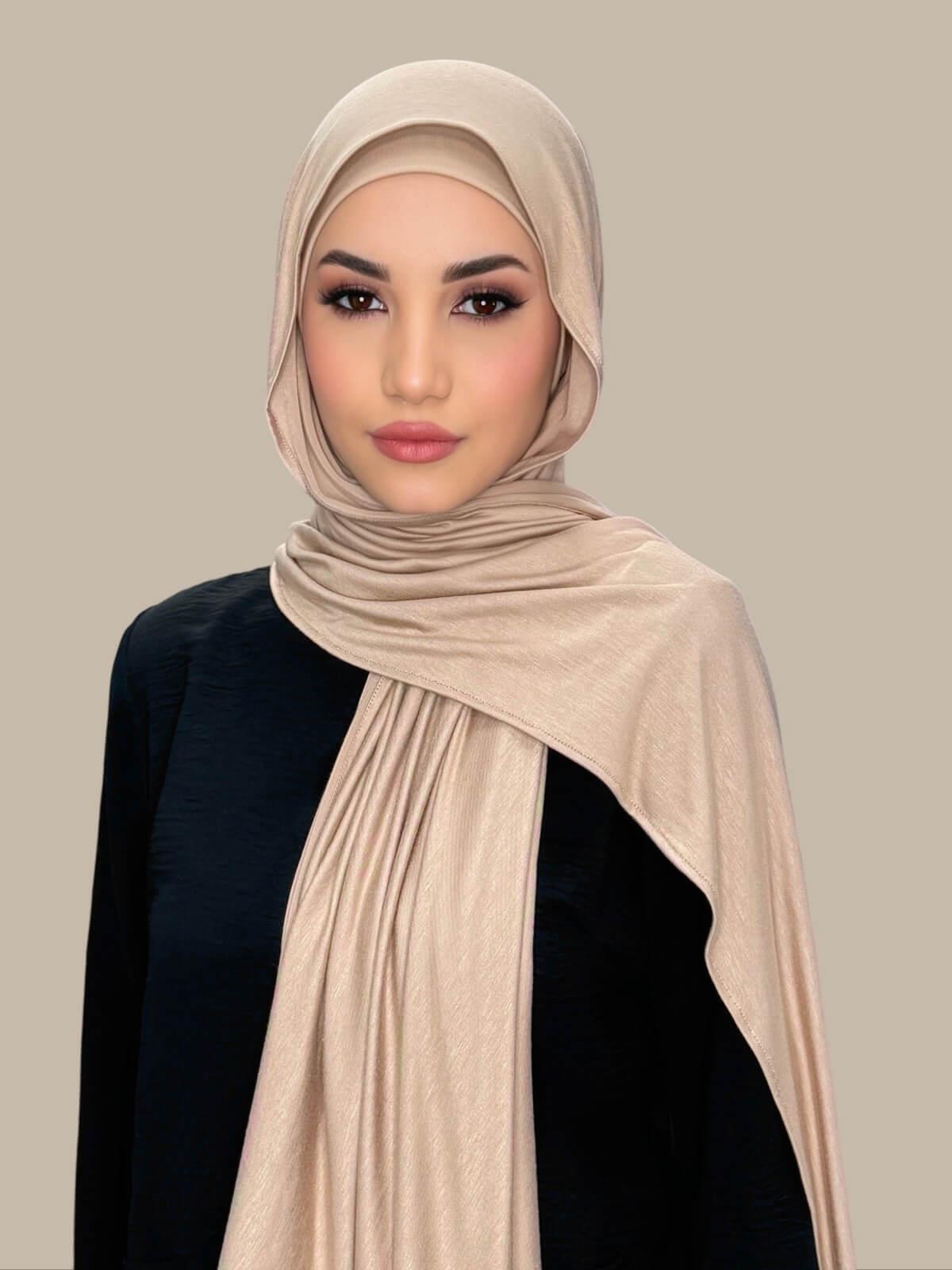 Premium Jersey Hijab-Warm Taupe