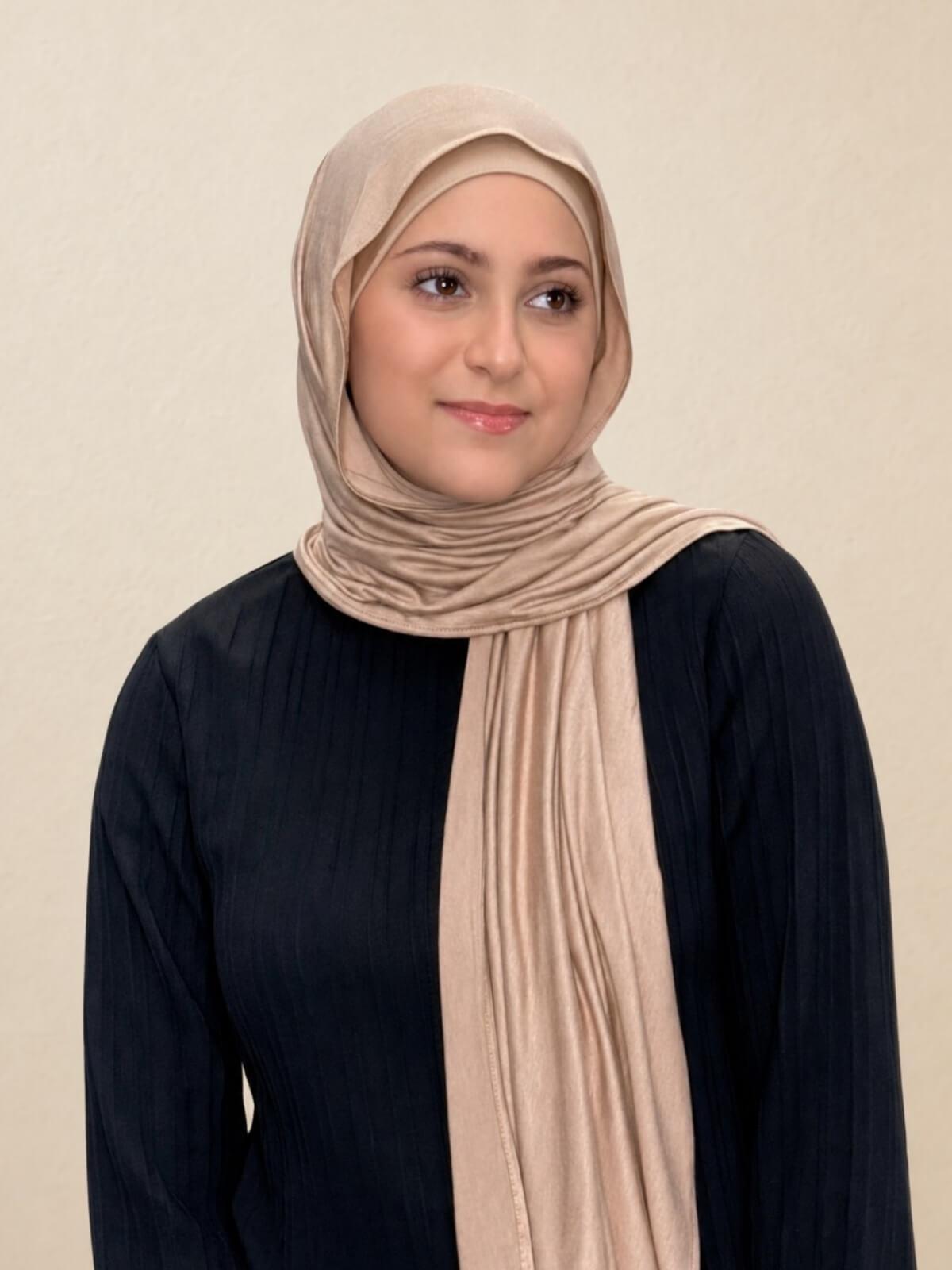 Modish Girl Premium Jersey Hijab-Warm Taupe