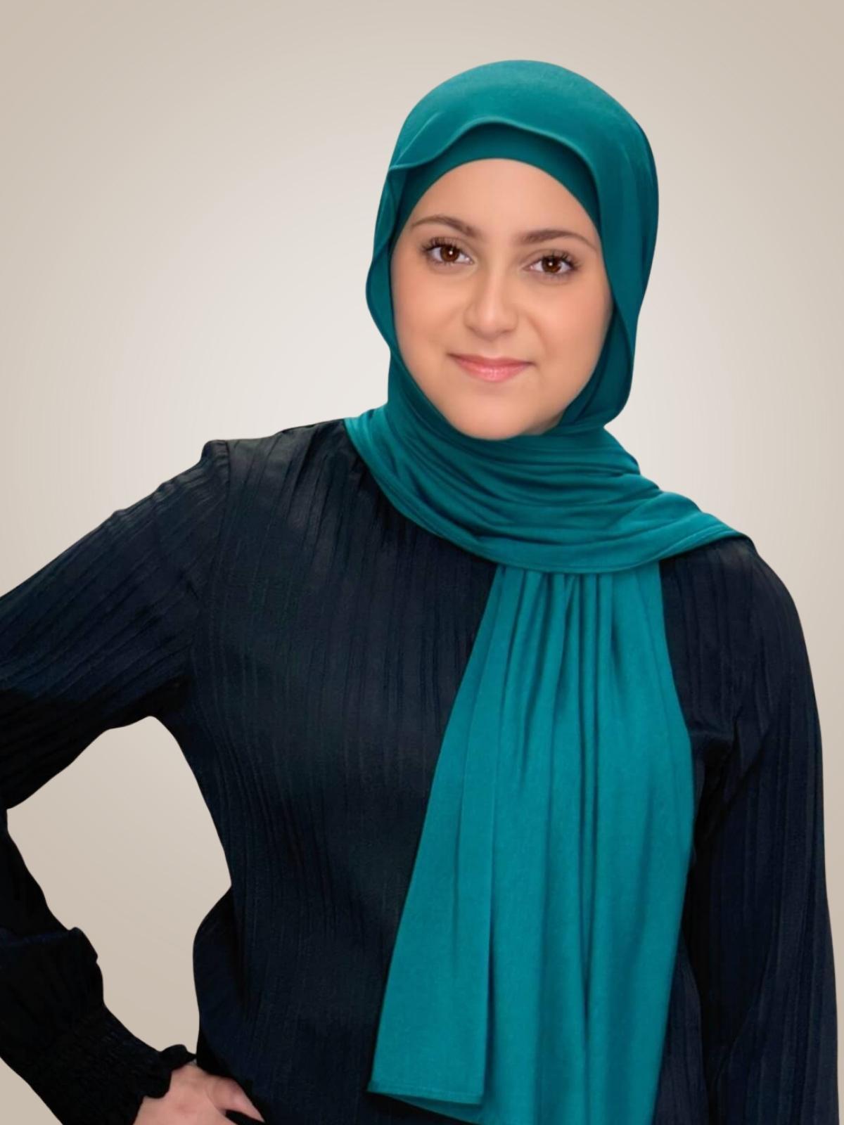 Modish Girl Premium Jersey Hijab-Pine Green