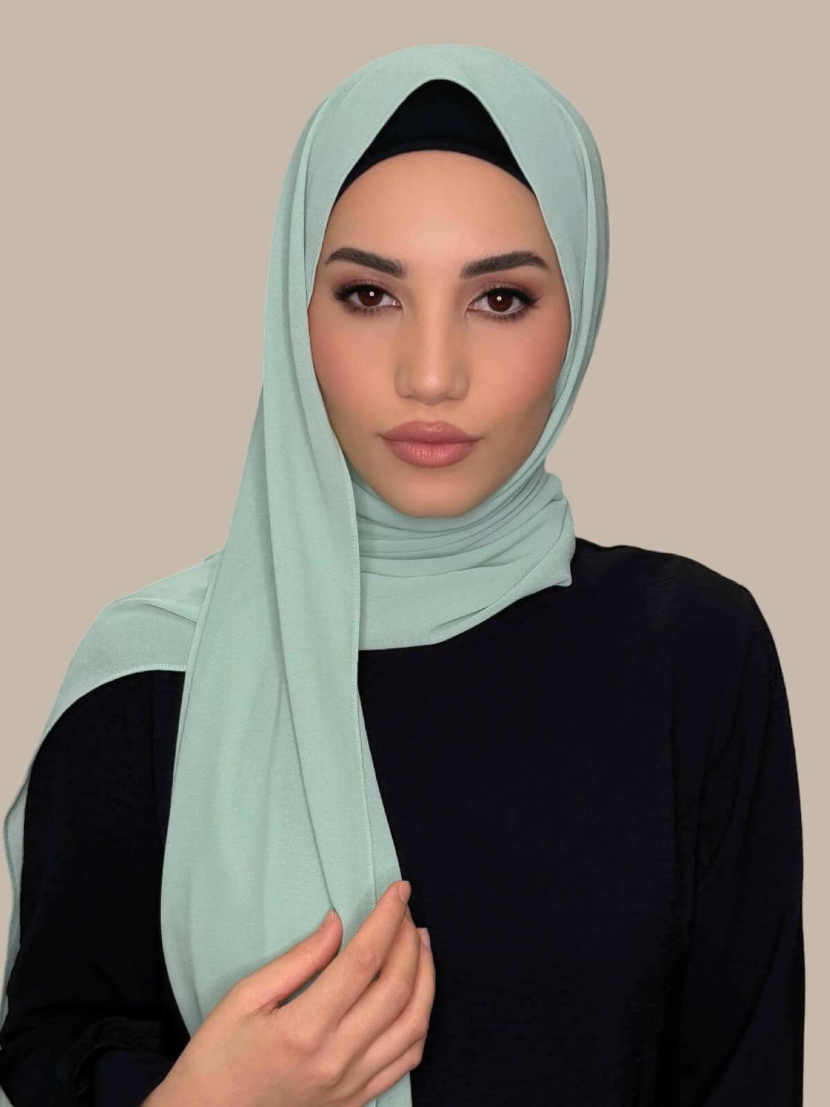 Classic Chiffon Hijab-Teal