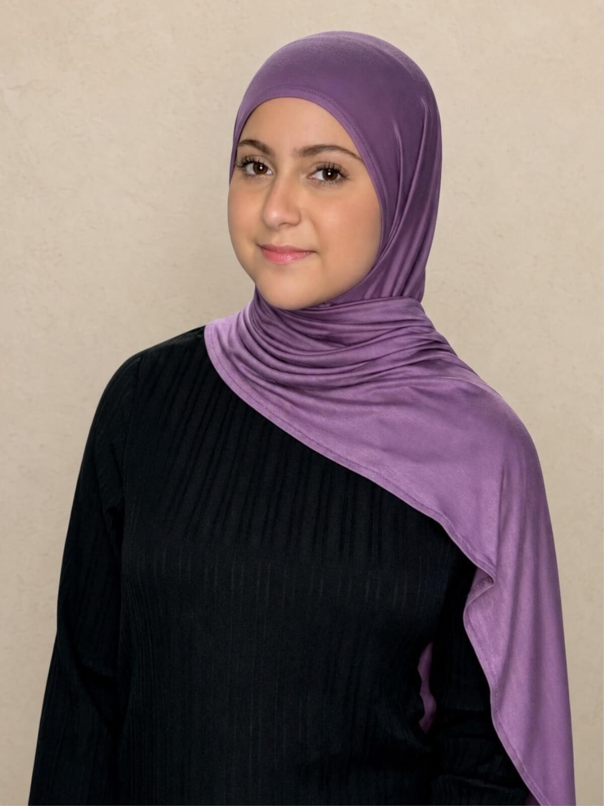 Modish Girl Pre-Sewn Jersey Hijab-Mauve Taupe