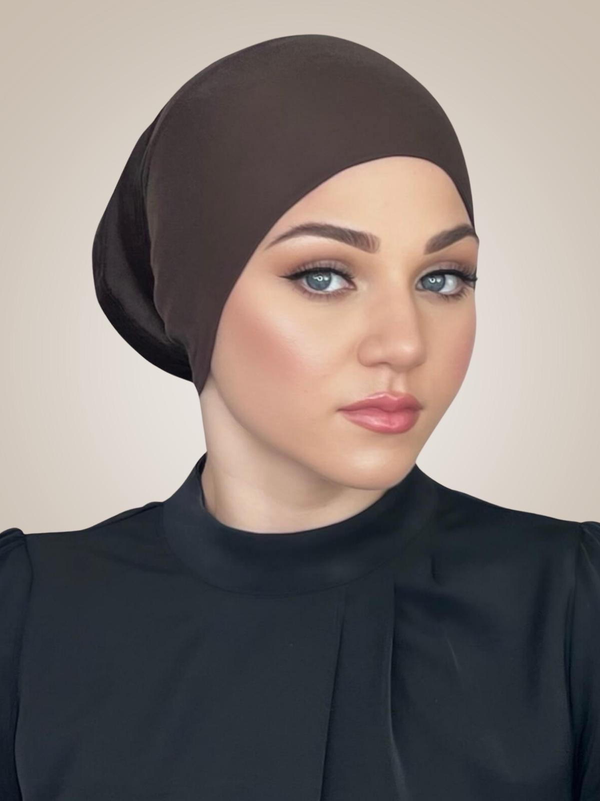 Premium Jersey UnderScarf-Chocolate Brown