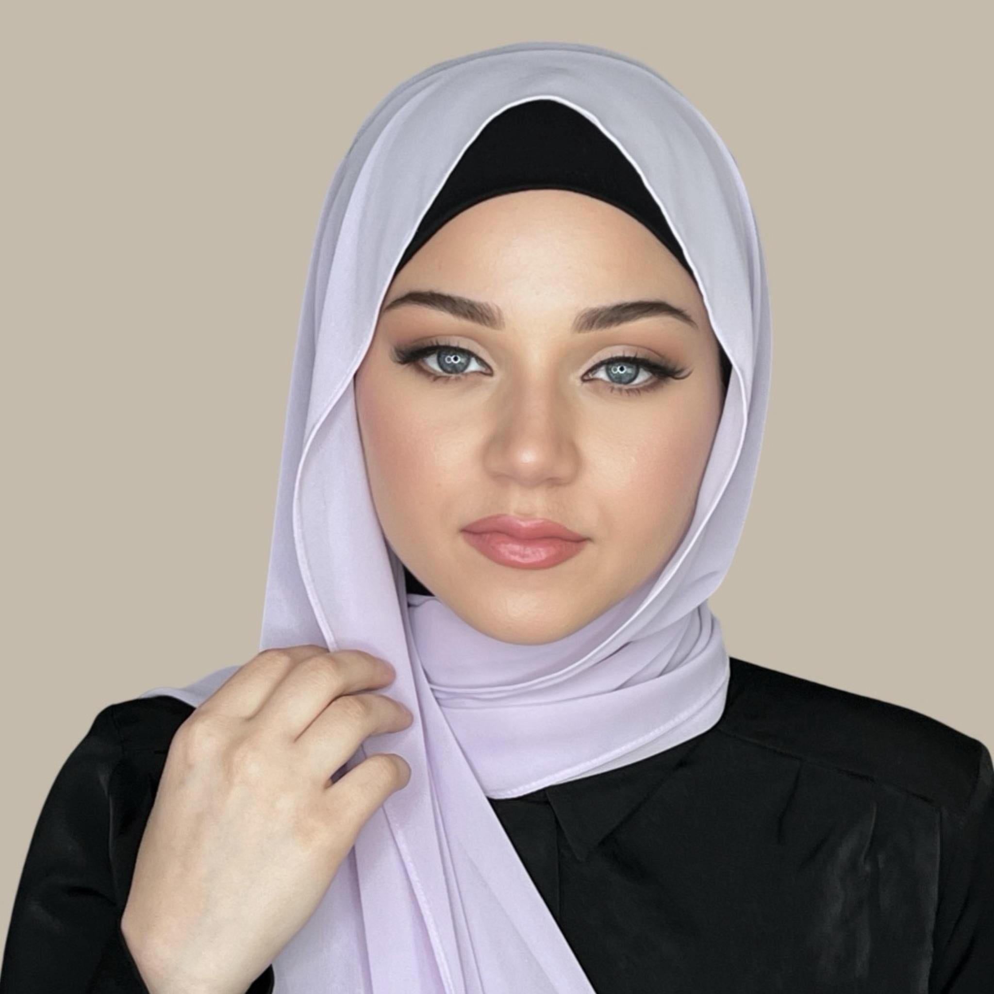 Luxury Chiffon Hijab-Lilac - Modish Hijab