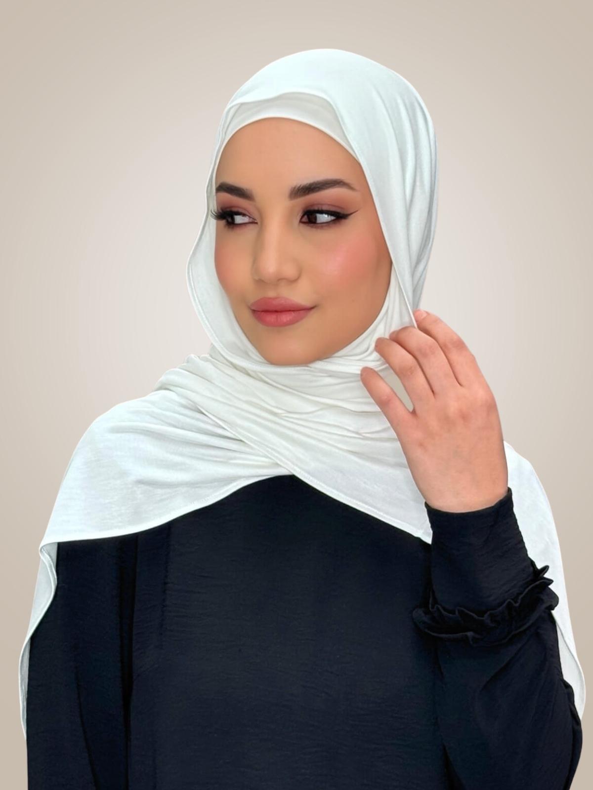 Premium Jersey Hijab-Off White