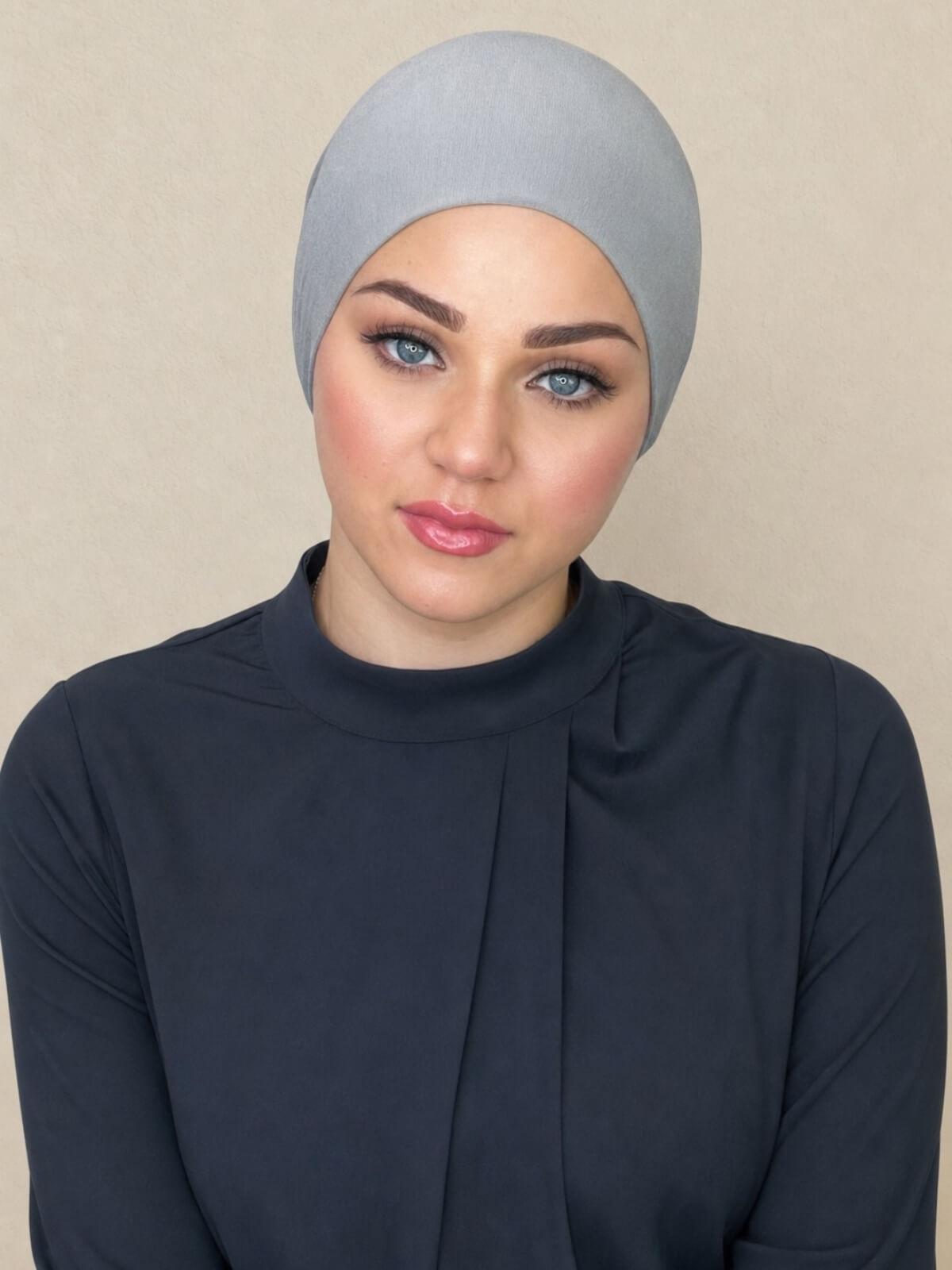 Tie Back UnderScarf-Chic Grey