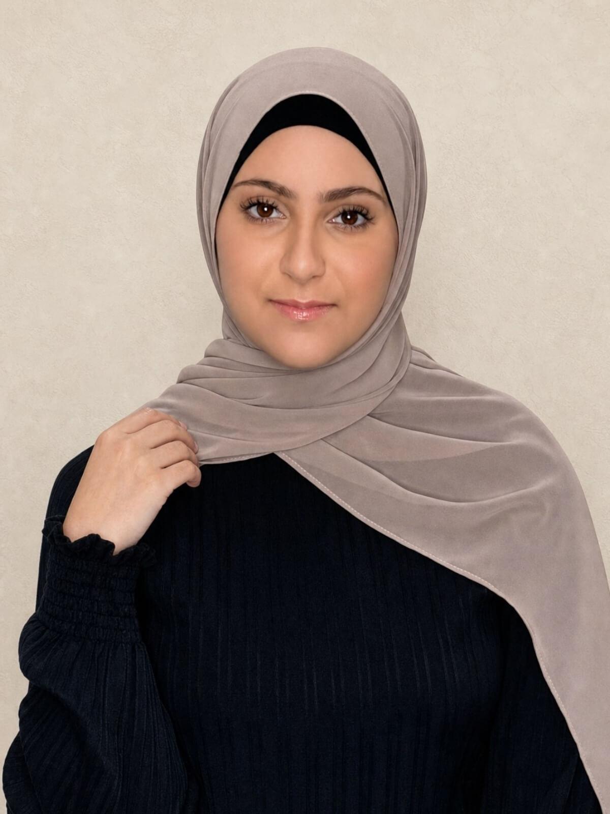 Modish Girl luxury Chiffon Hijab-Cedar