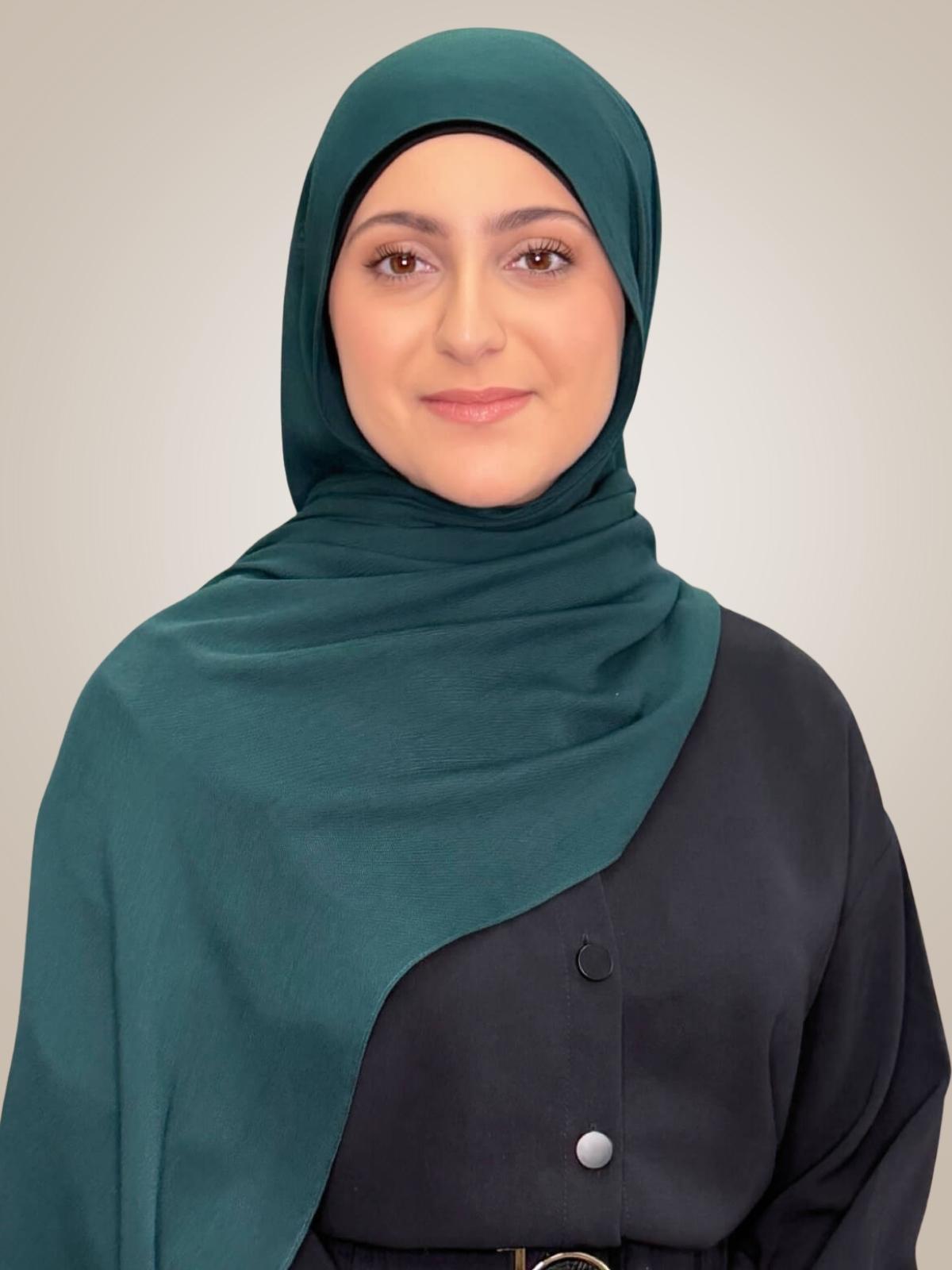 Modish Girl Cotton Modal Hijab-Dark Aqua