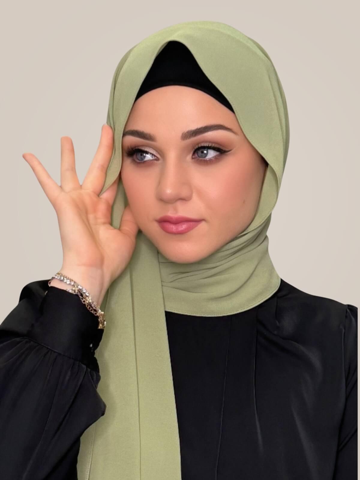 Classic Chiffon Hijab-Sage