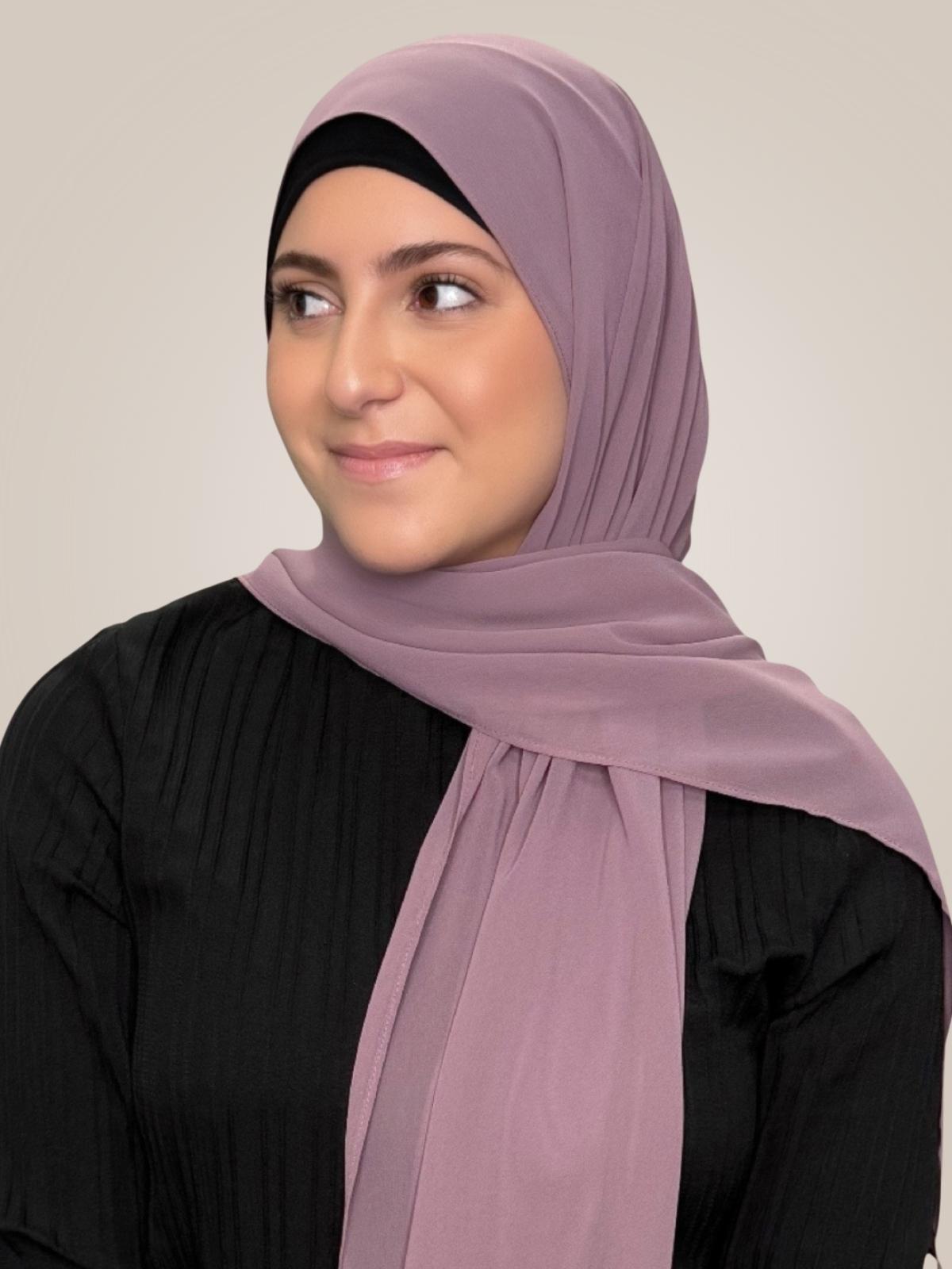 Modish Girl Luxury Chiffon Hijab-Rose Taupe