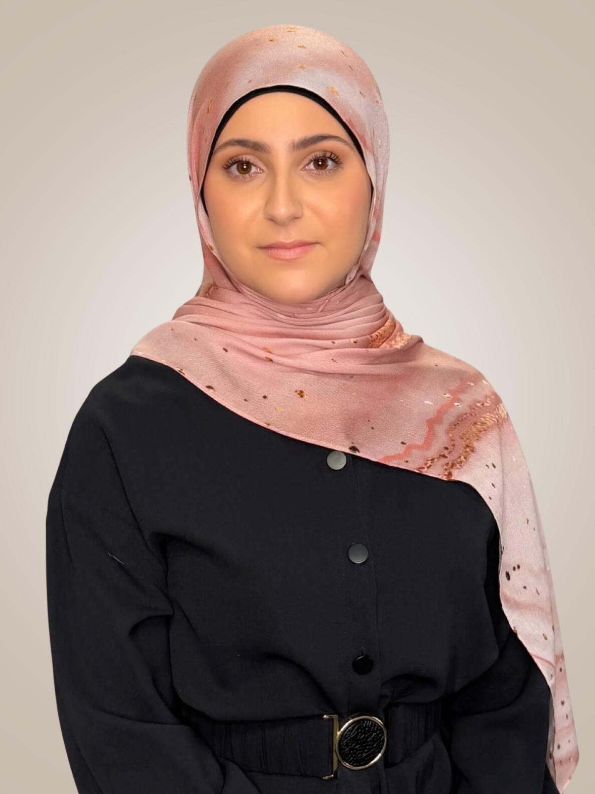 Modish Girl Print Modal Hijab-Malibu Dusk