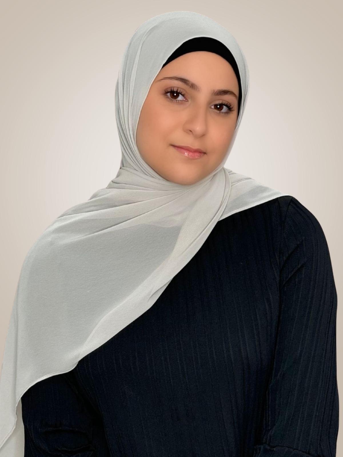 Modish Girl Luxury Chiffon Hijab-Ivory