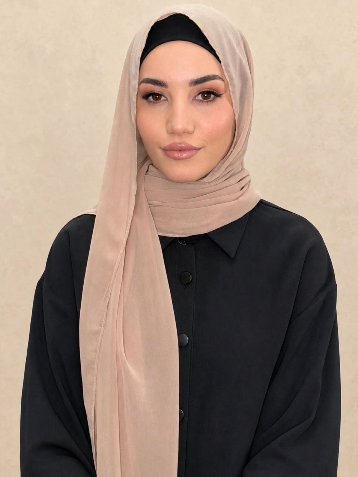 Luxury Chiffon Hijab- Sand