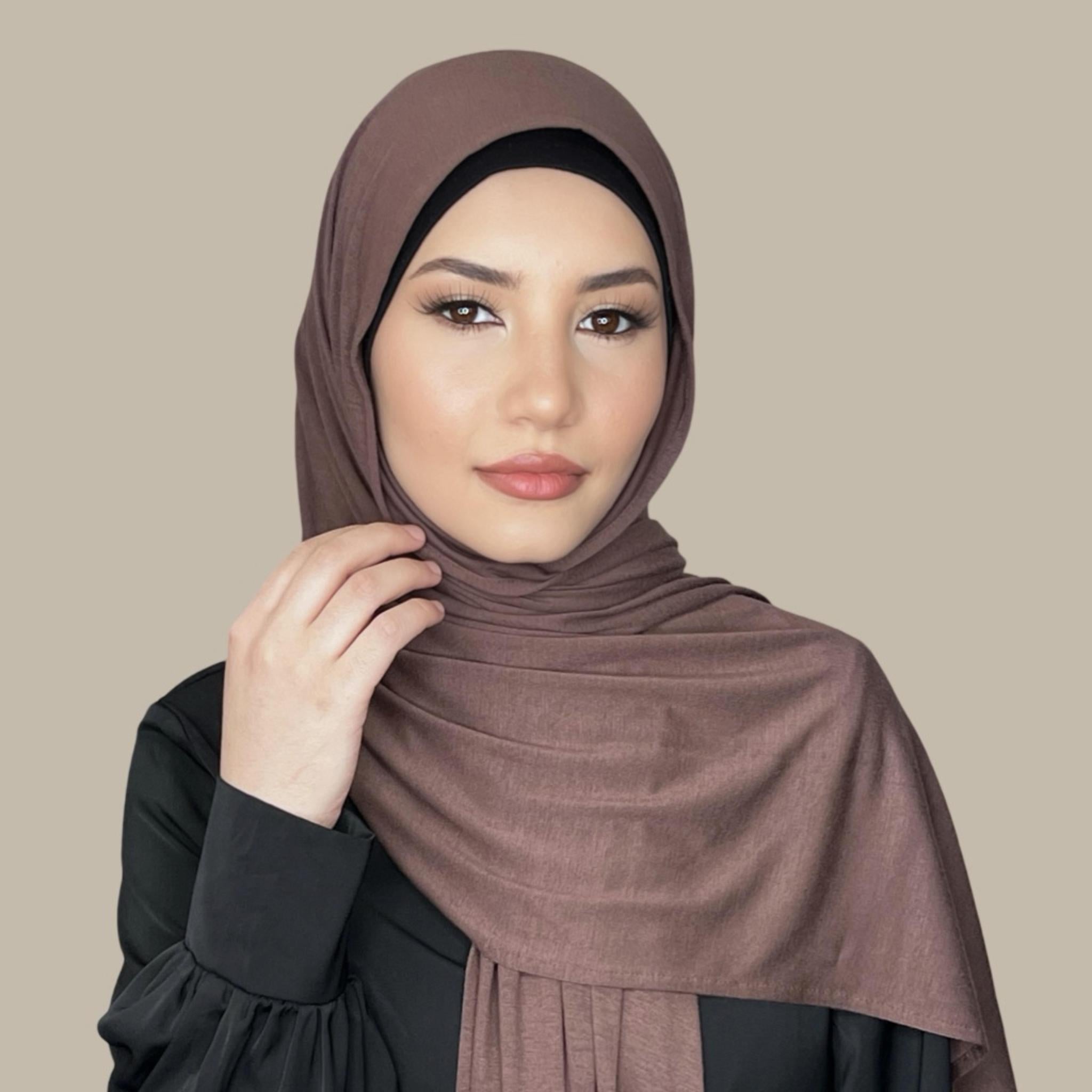 Classic Jersey hijab-Mocha - Modish Hijab