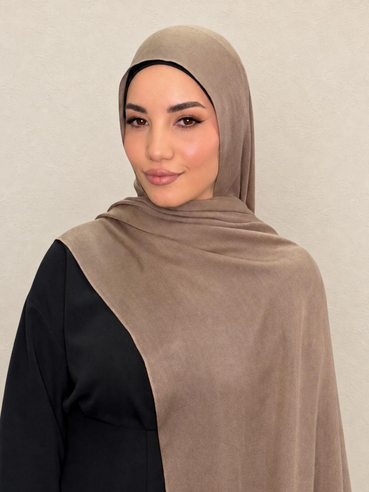 Cotton Modal Hijab-Forest Oak