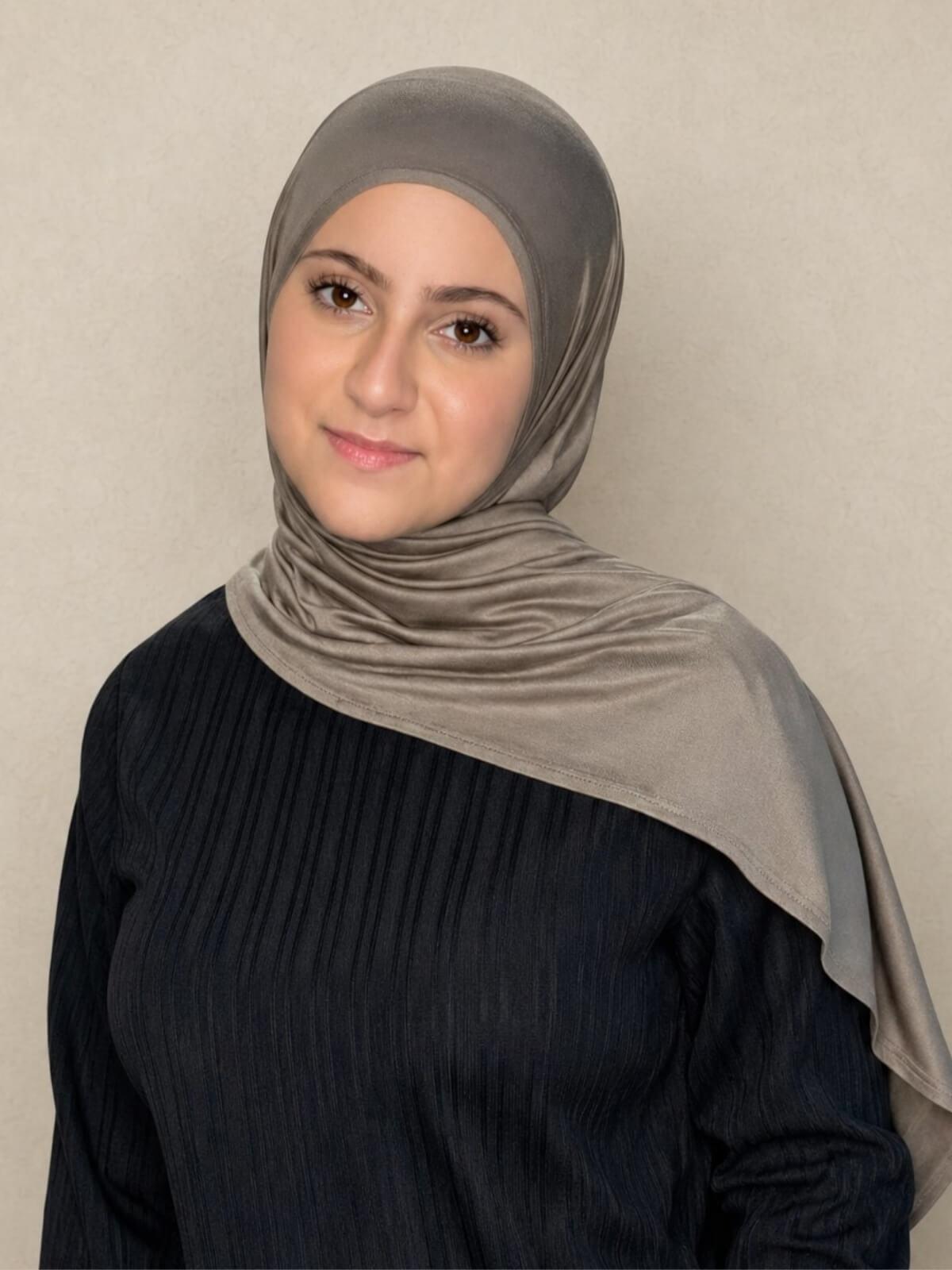 Modish Girl Pre-Sewn Jersey Hijab-Sandstone