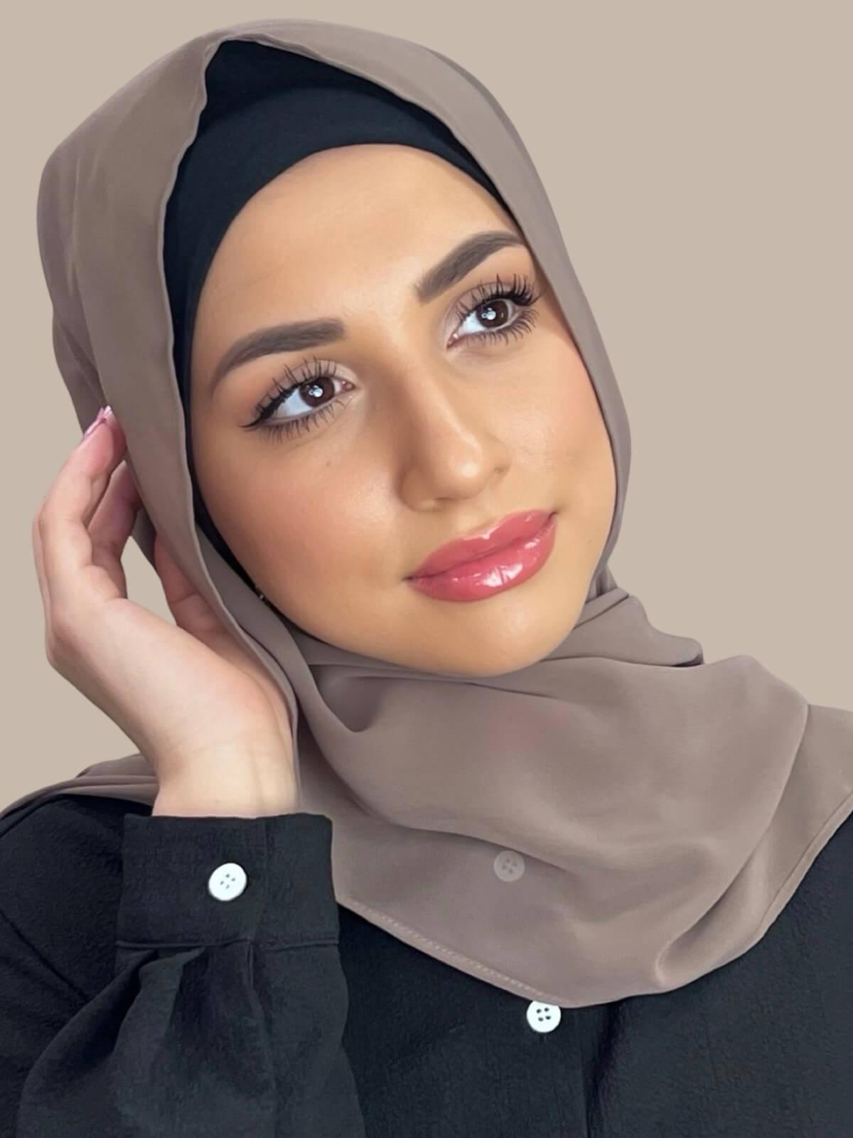 Luxury Chiffon Hijab-Light Mocha