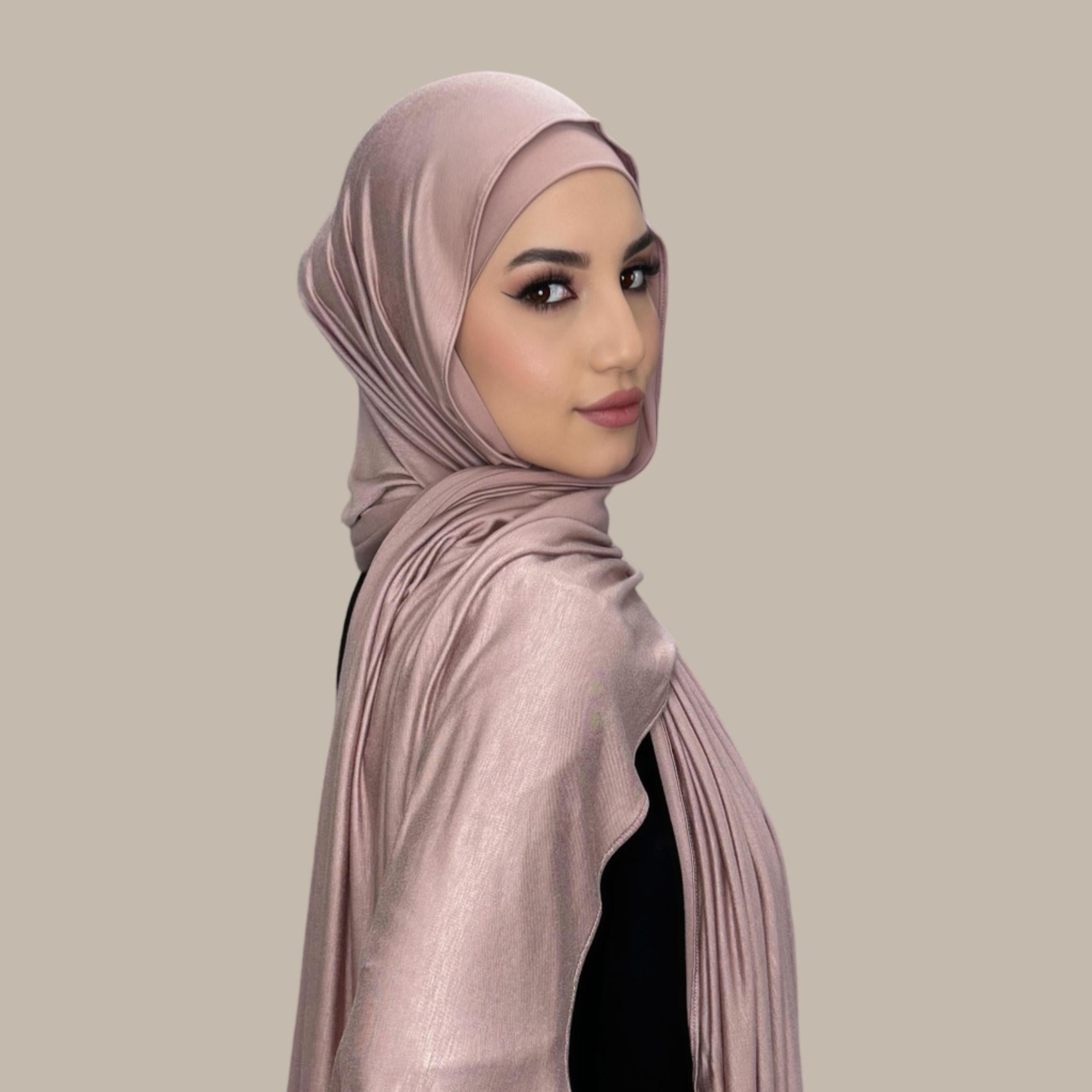 Premium Jersey Hijab-Dusty Rose