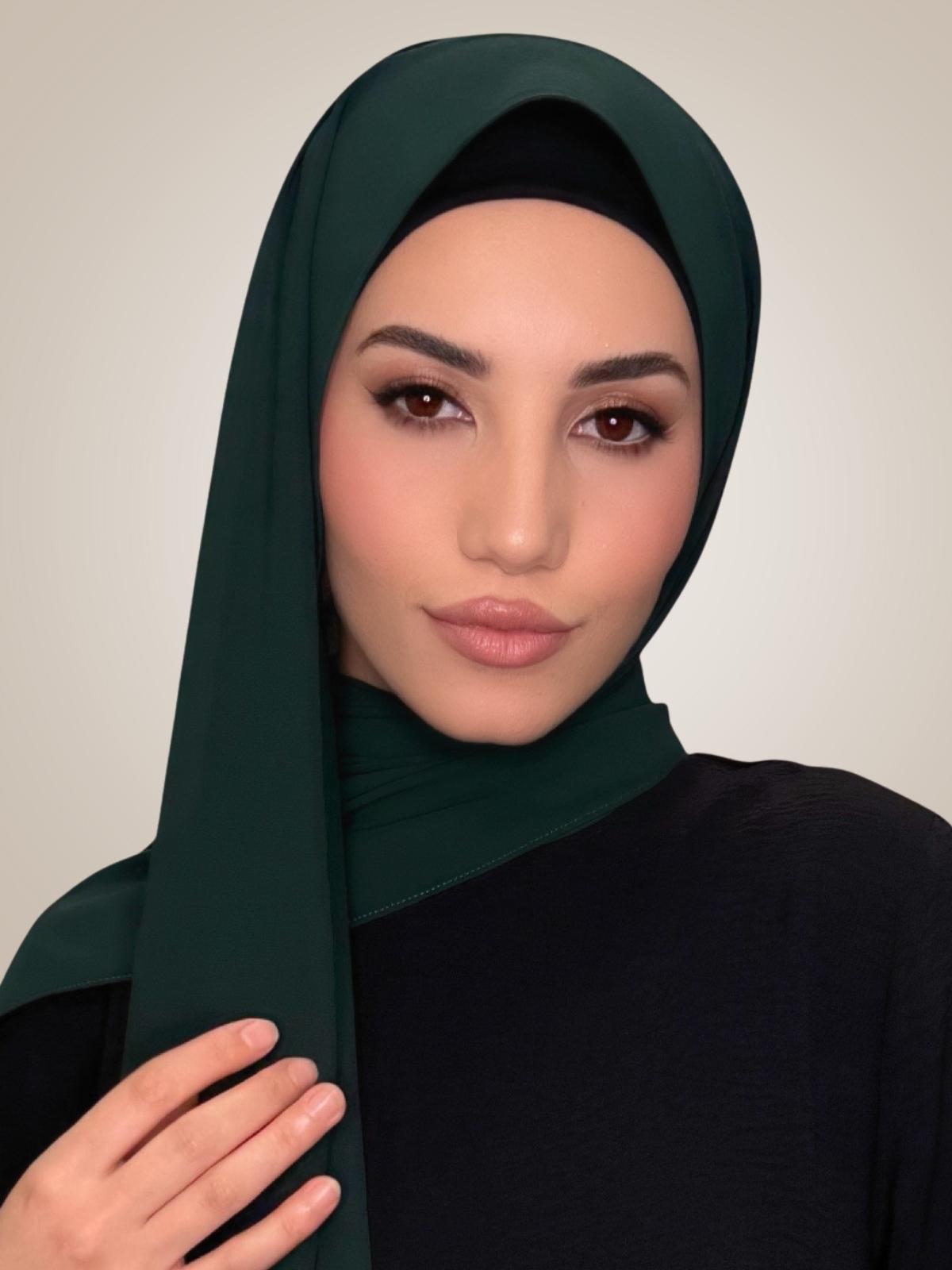 Classic Chiffon Hijab-Pine