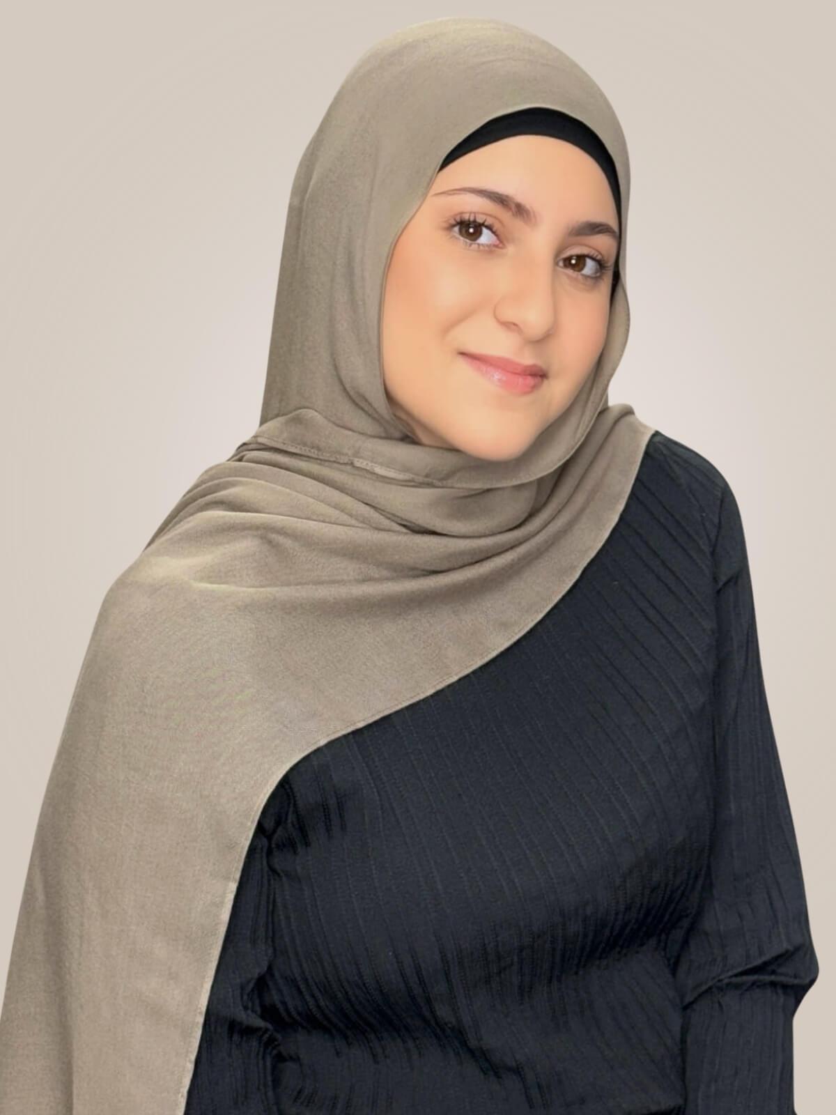 Modish Girl Cotton Modal Hijab-Forest Oak