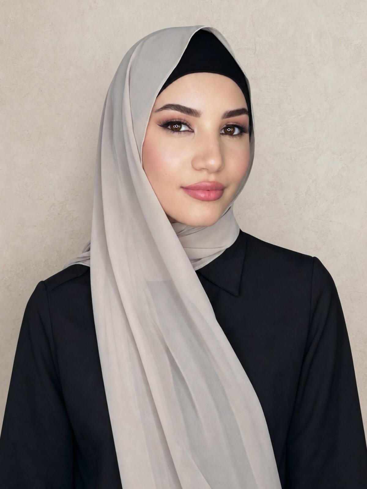 Luxury Chiffon Hijab-Desert