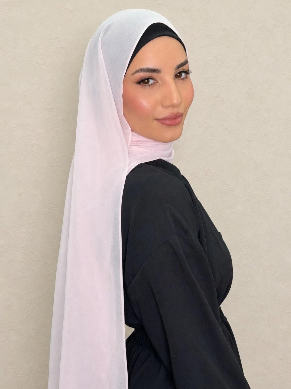 Luxury Chiffon Hijab-Baby Pink