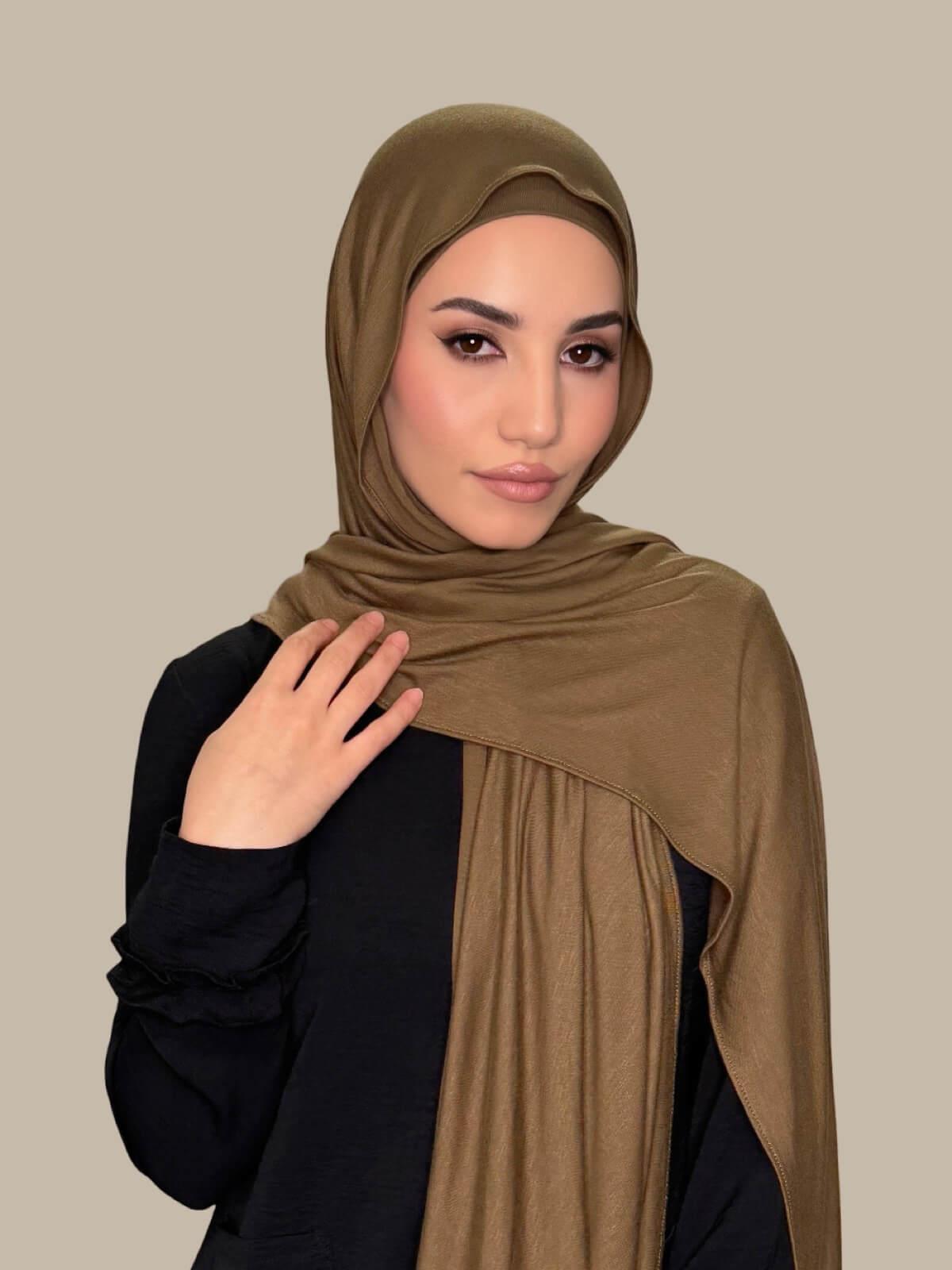 Premium Jersey Hijab-Bark