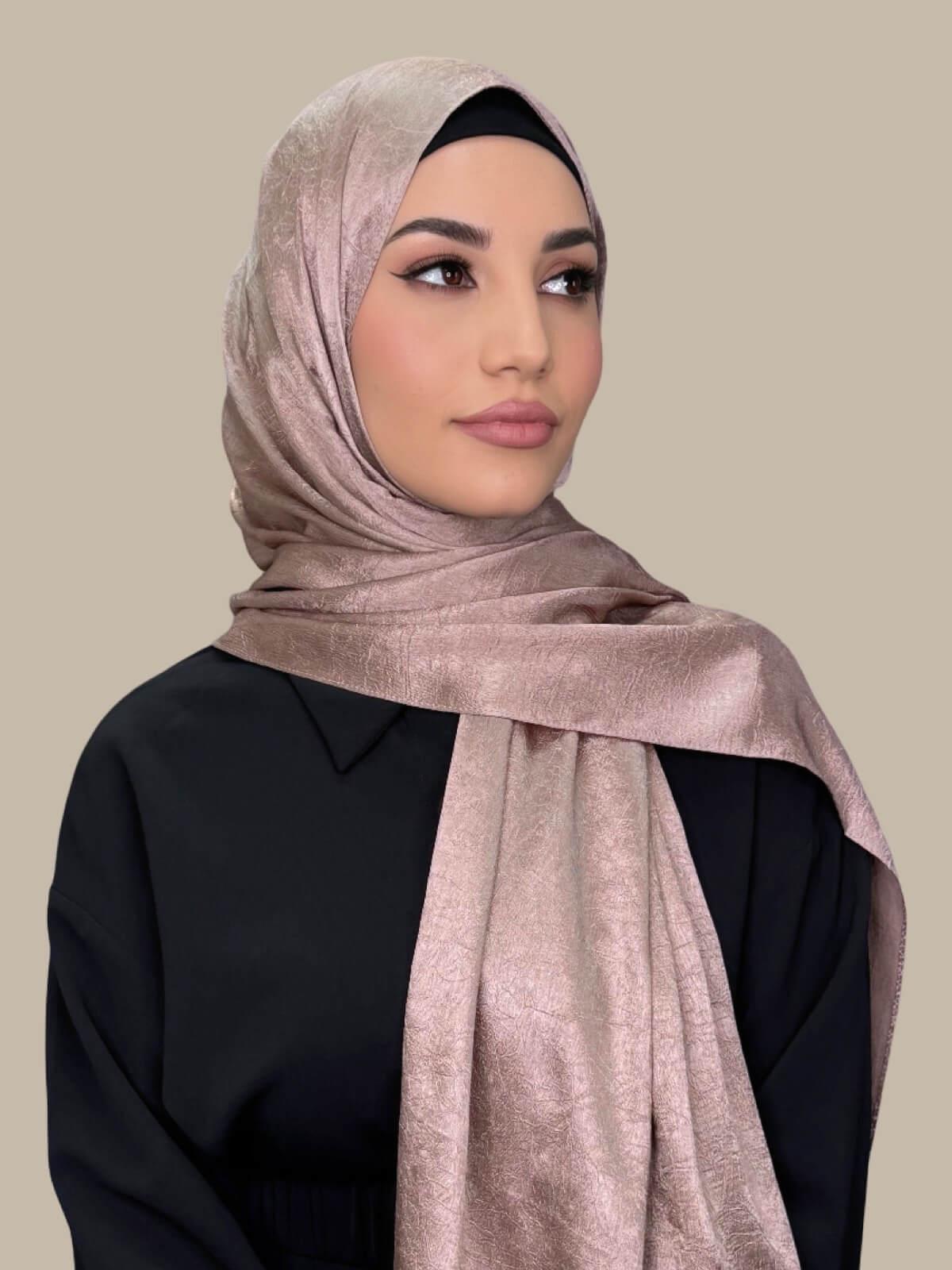Classic Satin Hijab-Dusty Pink