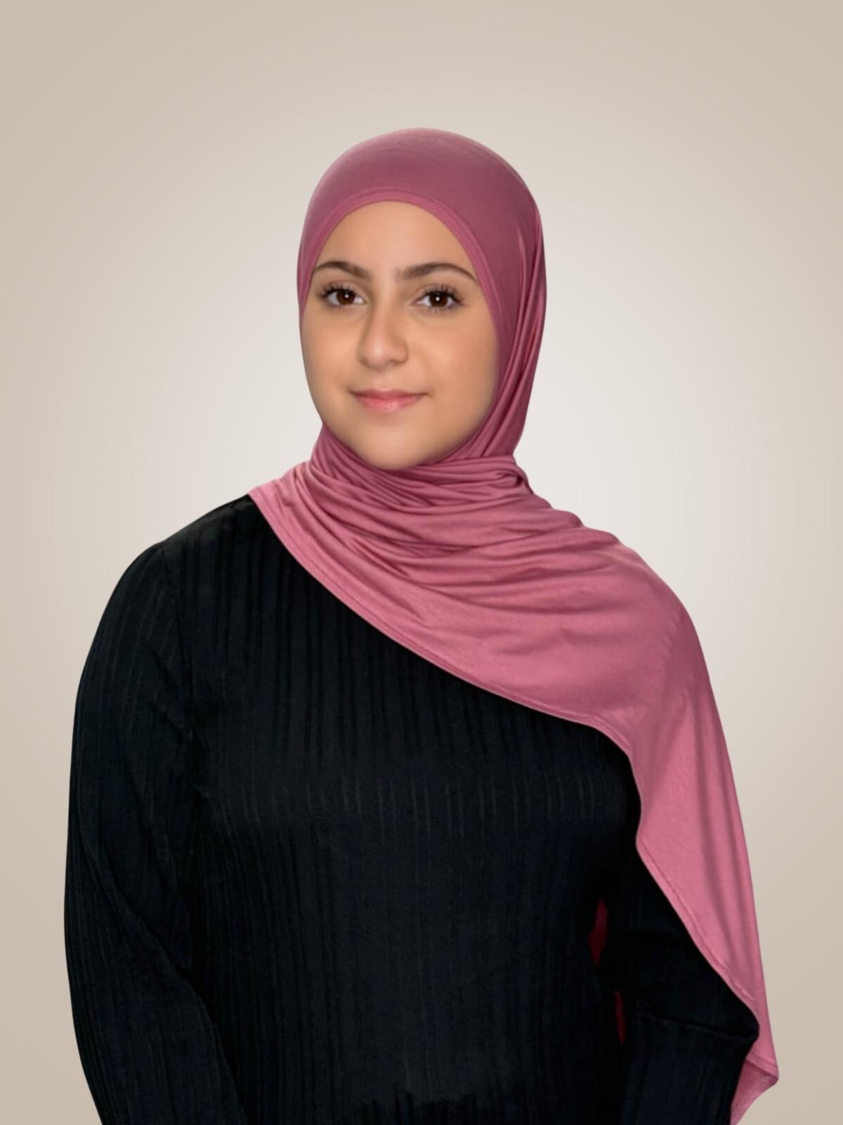 Modish Girl Pre-Sewn Jersey Hijab-Pale Rose