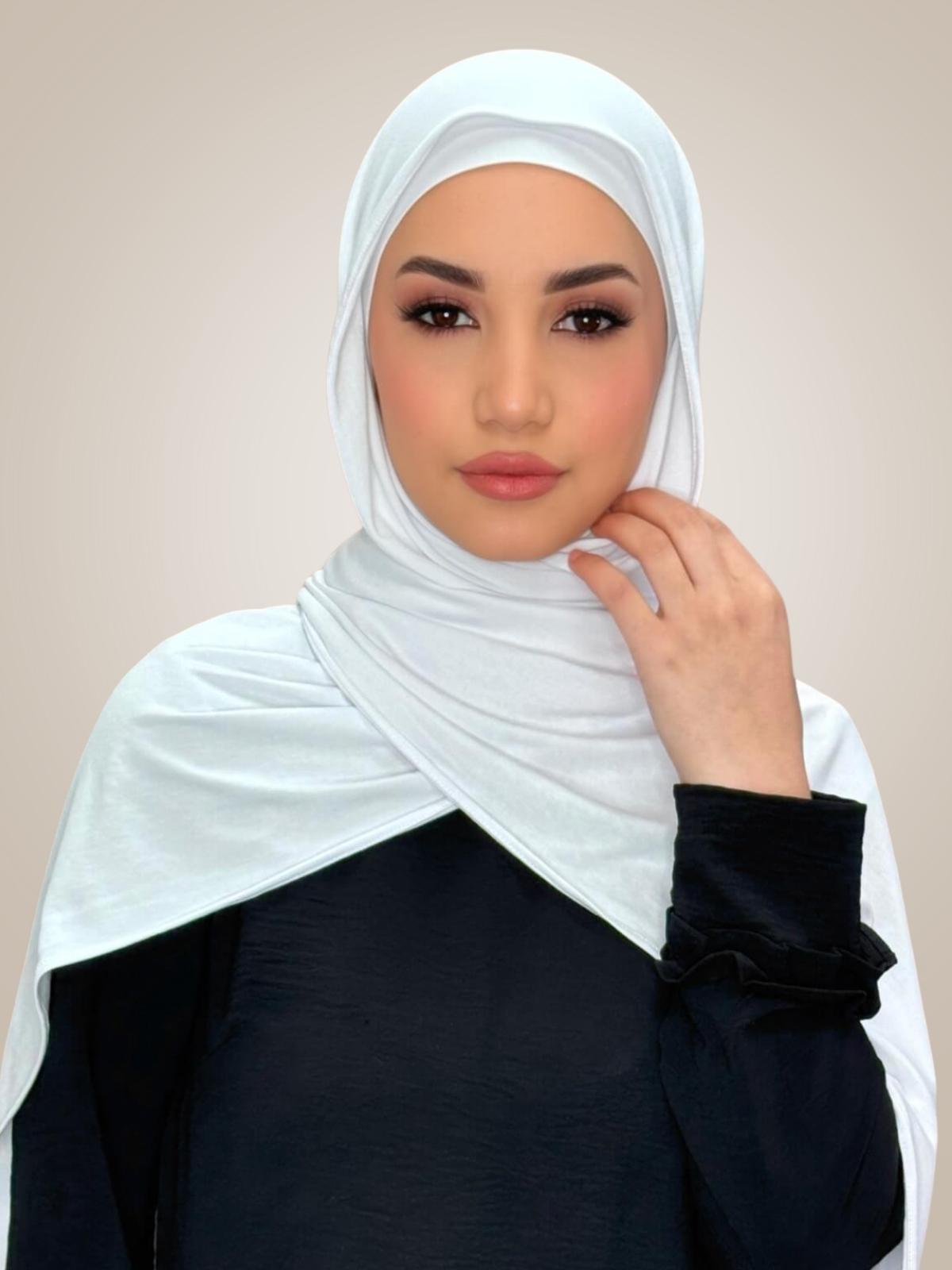 Premium Jersey Hijab-White