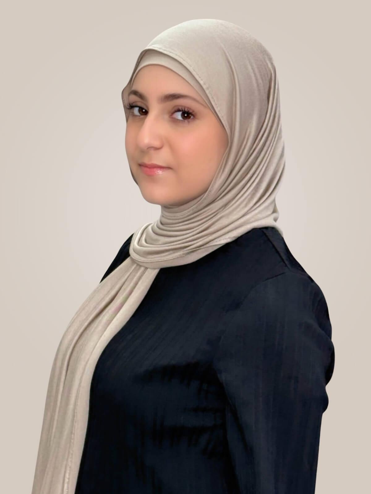 Modish Girl Premium Jersey Hijab-Vanilla