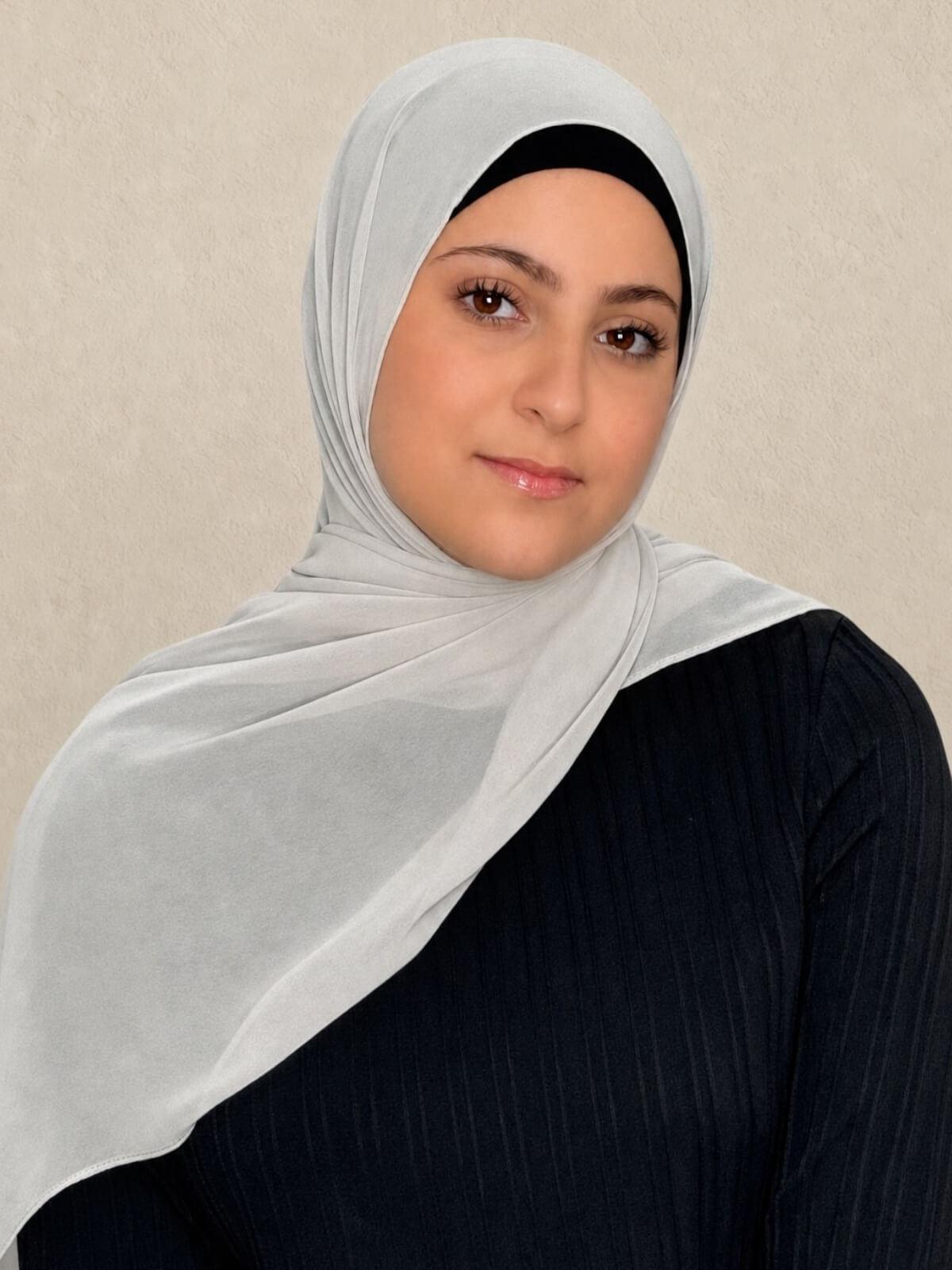 Modish Girl Luxury Chiffon Hijab-Ivory