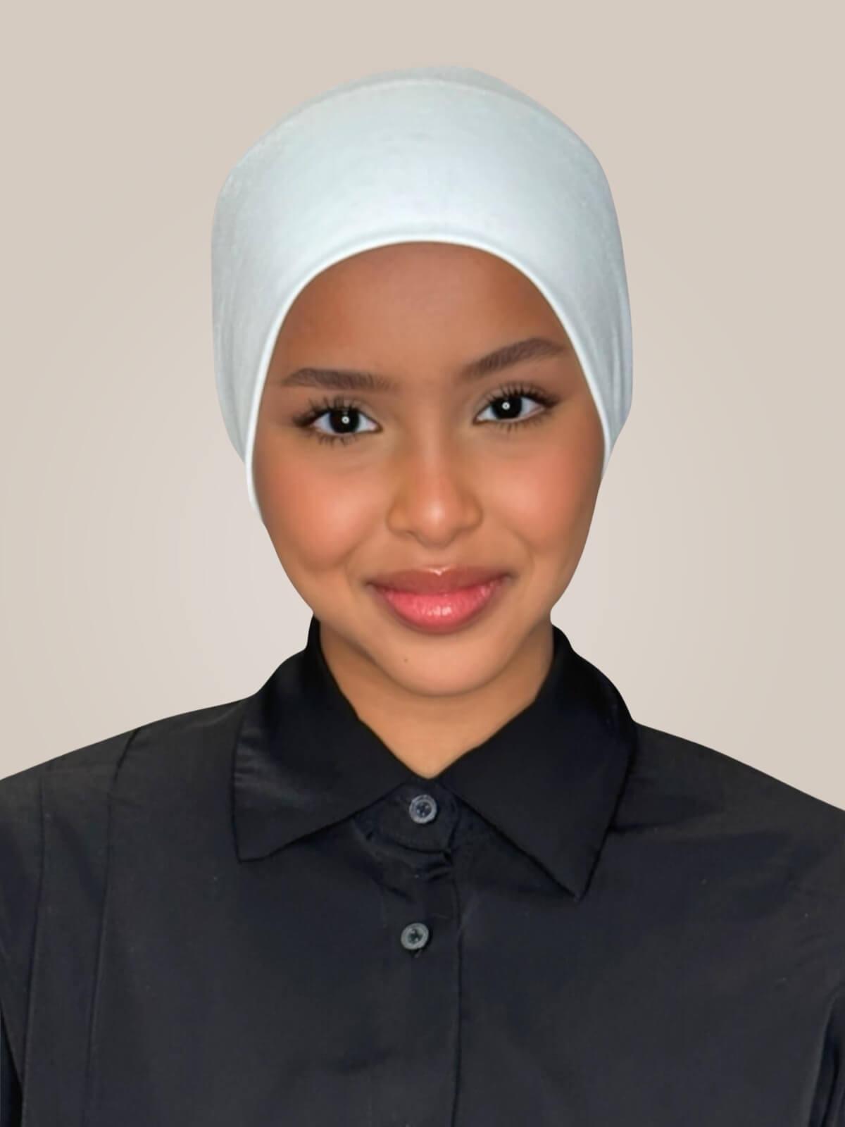 Premium Cotton Underscarf-White