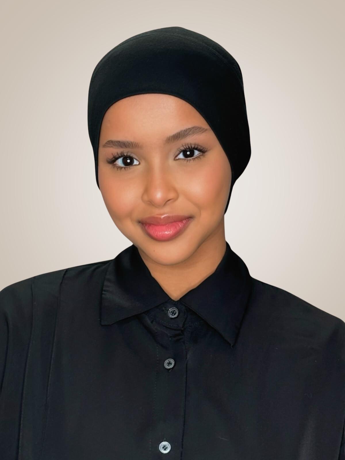Premium Cotton Underscarf-Black