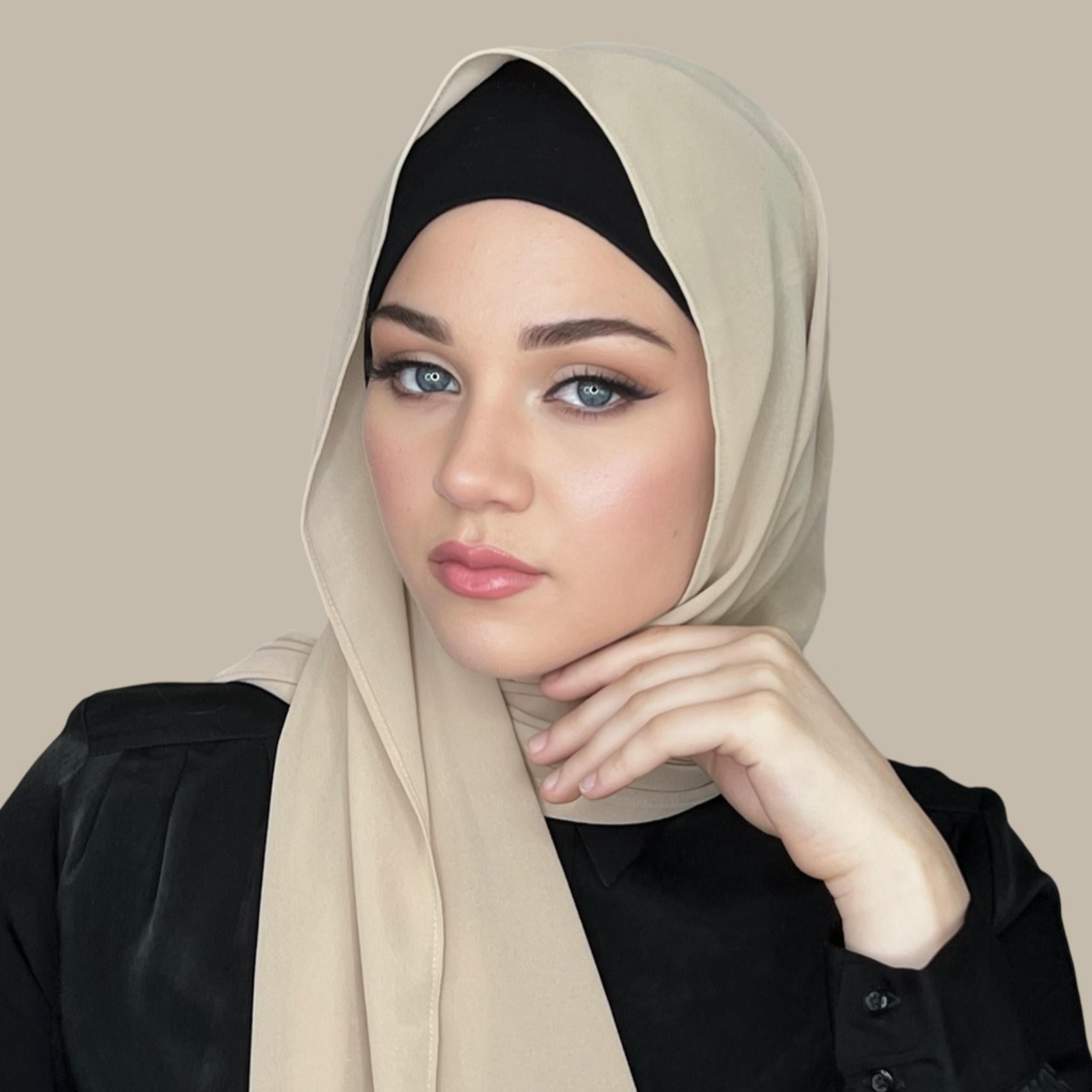 Classic Chiffon Hijab-Camel