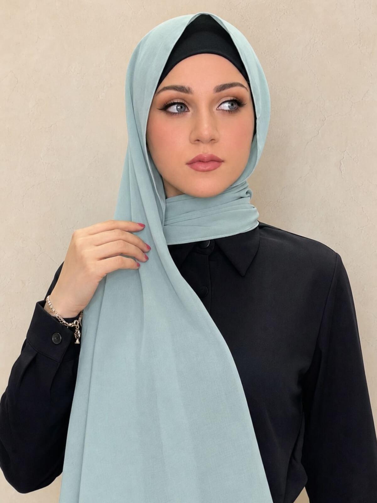 Luxury Chiffon Hijab-Meadow