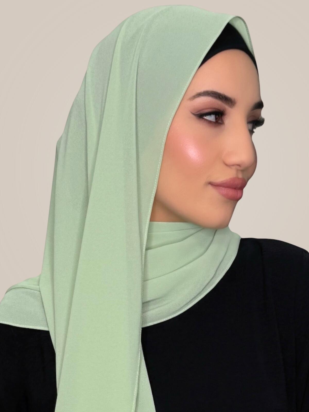 Classic Chiffon Hijab-Cool Mint