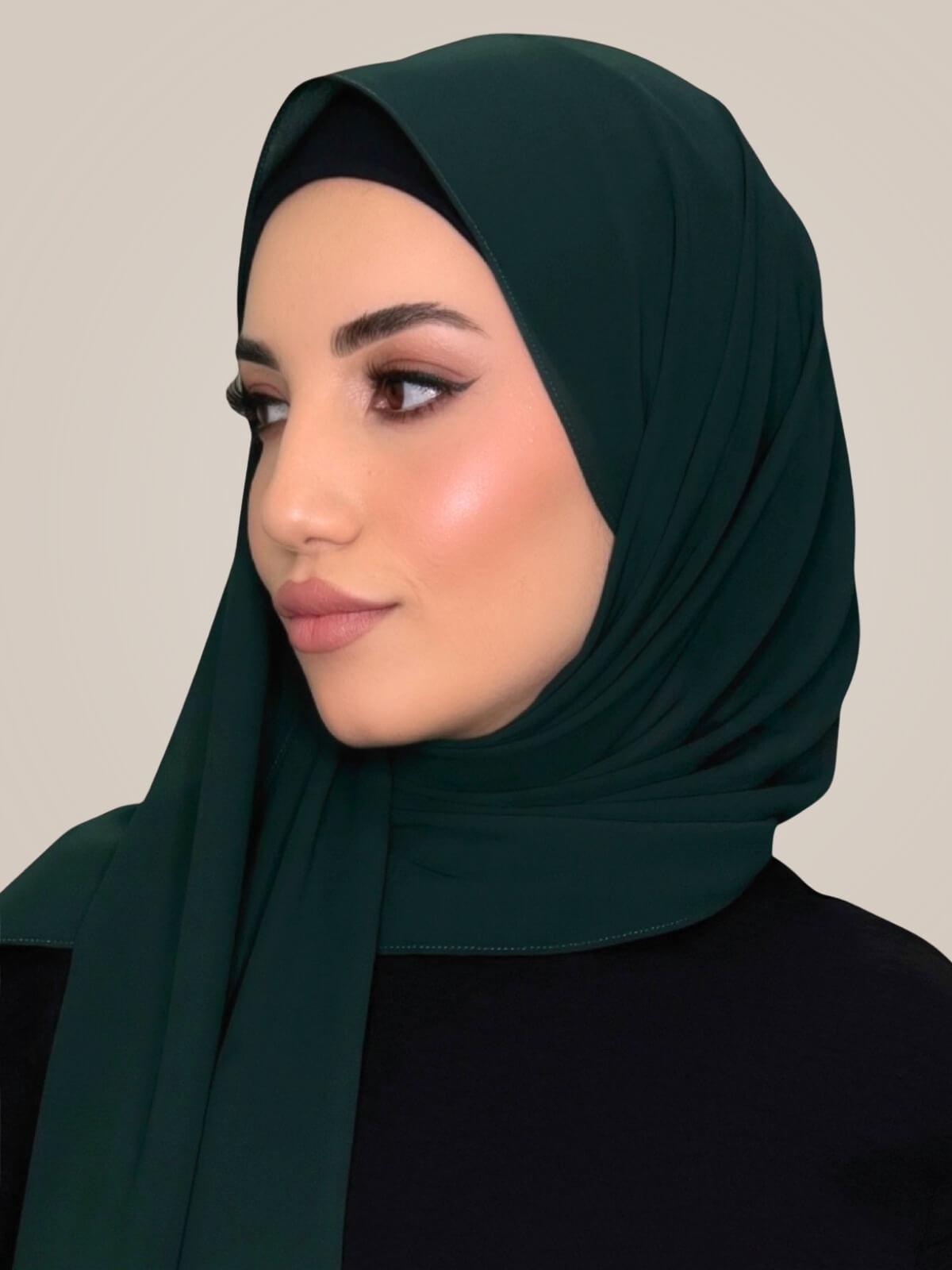 Classic Chiffon Hijab-Pine