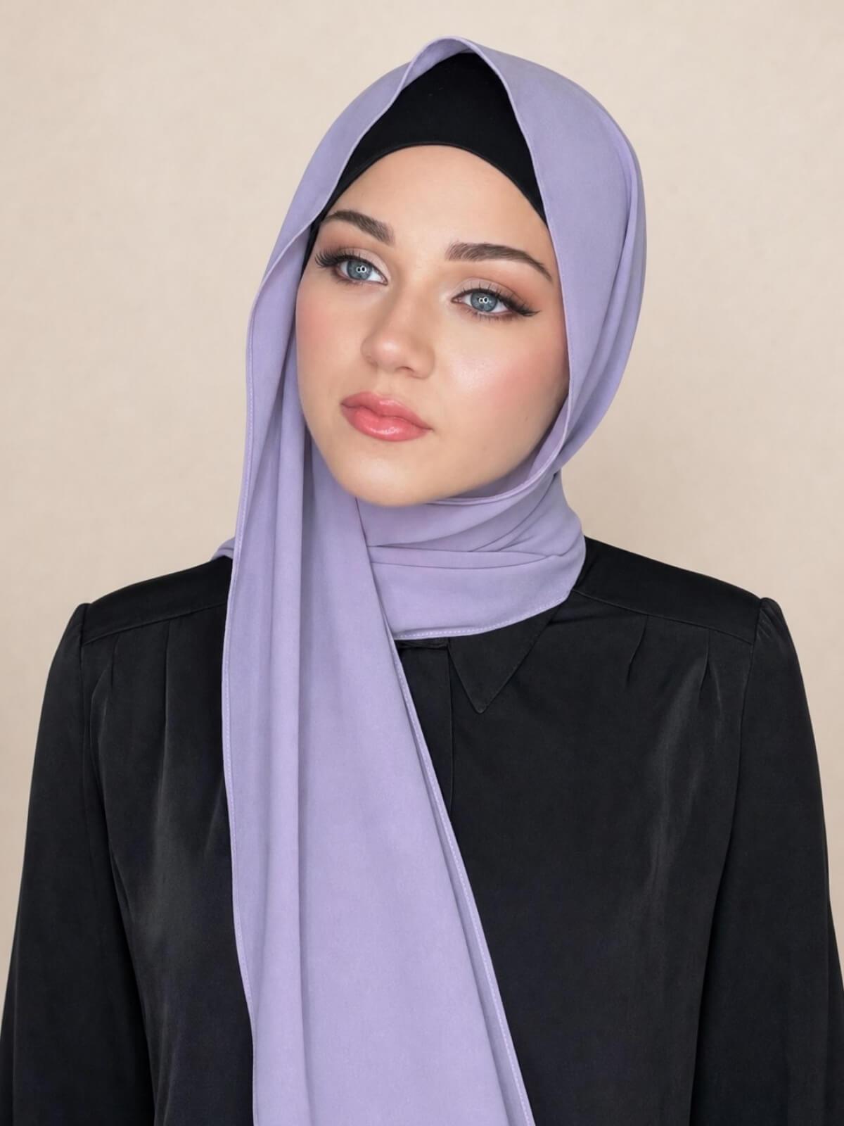 Classic Chiffon Hijab-Lavender