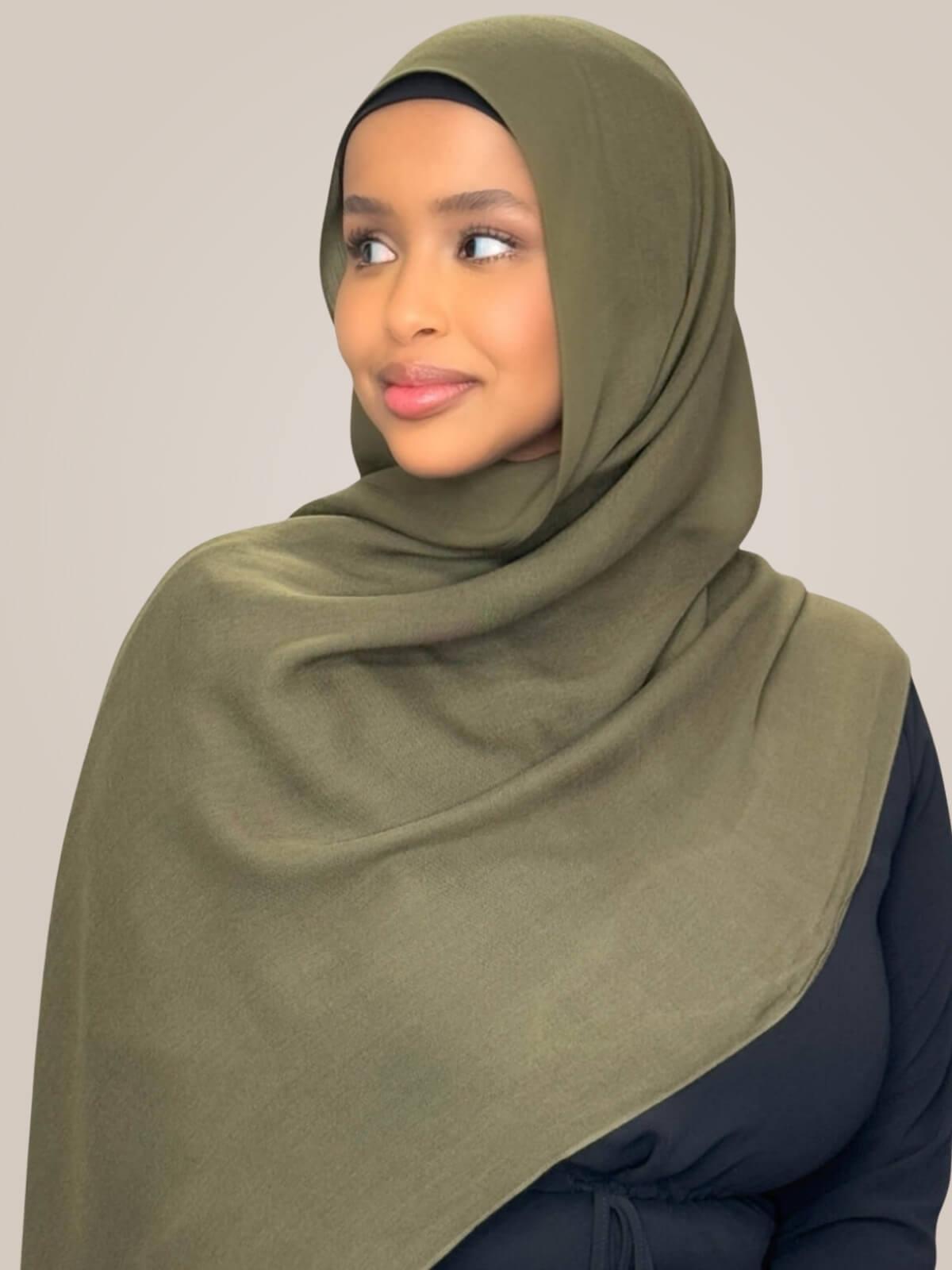 Cotton Modal Hijab-Sunlit Sage