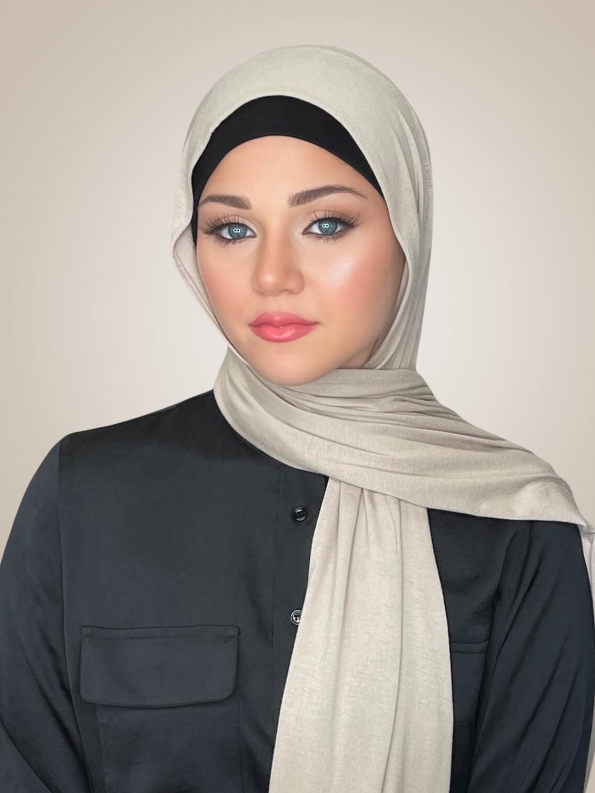 Classic Jersey Hijab-Sandstone