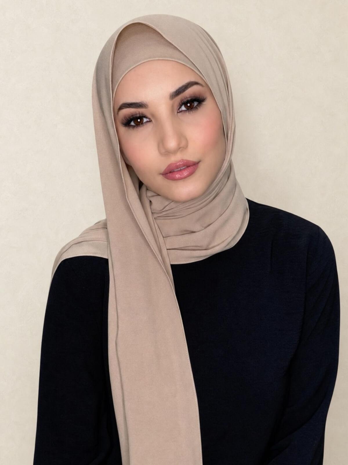 Matching Chiffon Hijab Set-Desert