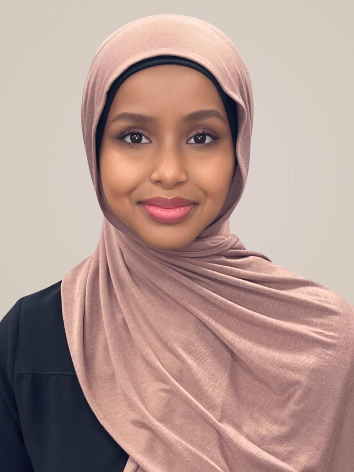 Classic Jersey hijab-Brunette
