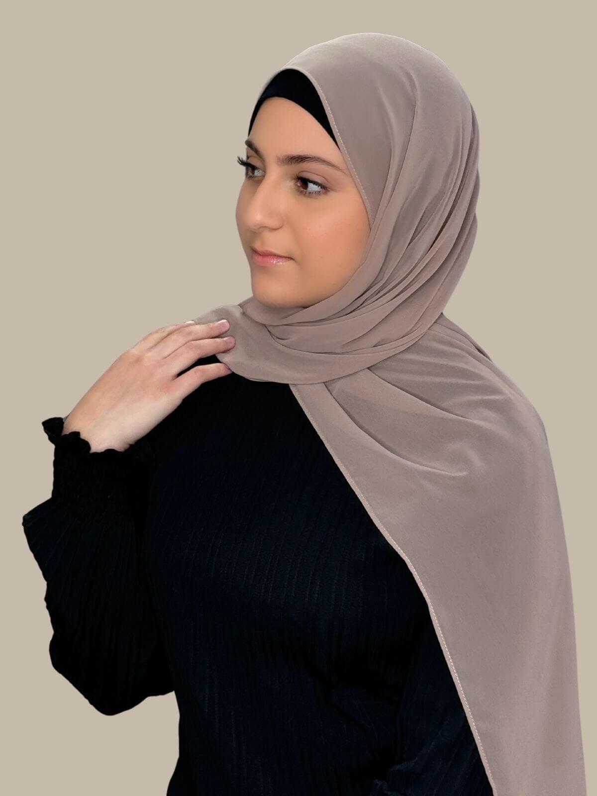 Modish Girl luxury Chiffon Hijab-Cedar