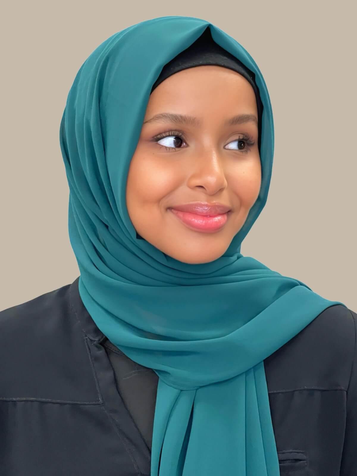 Luxury Chiffon Hijab-Ponderosa Pine