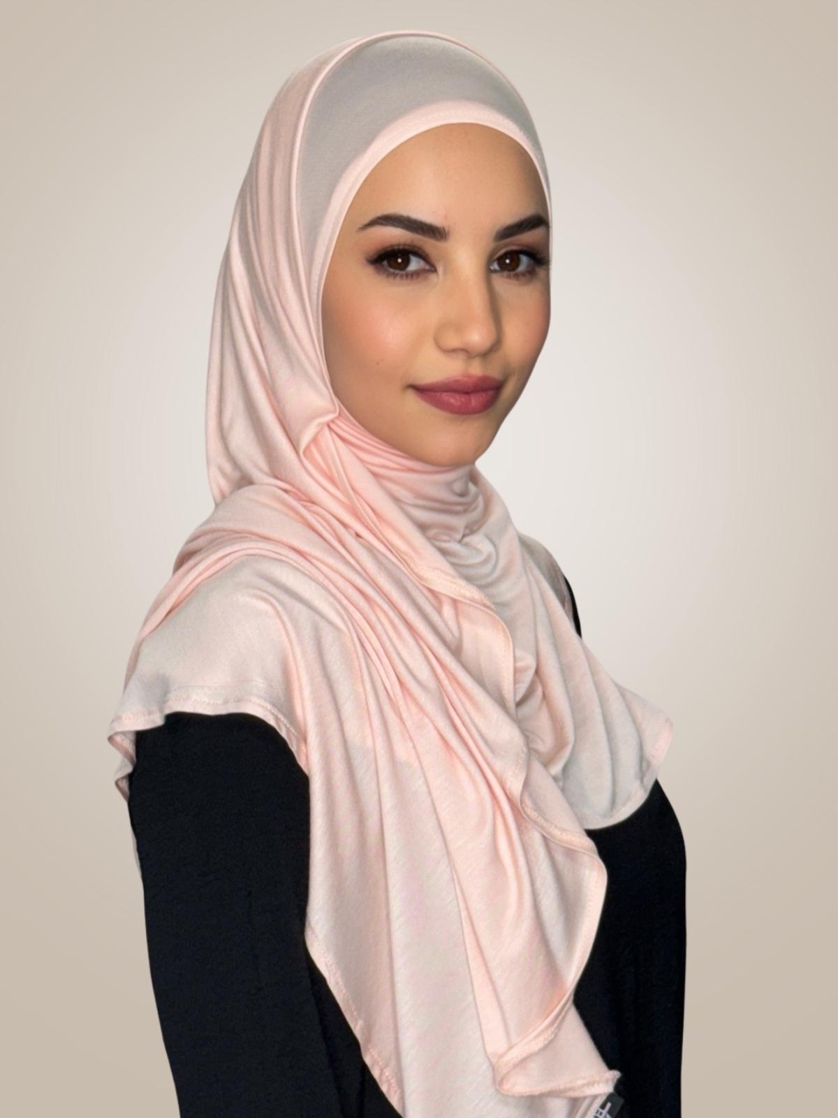 Pre-Sewn Jersey Hijab-Pearl
