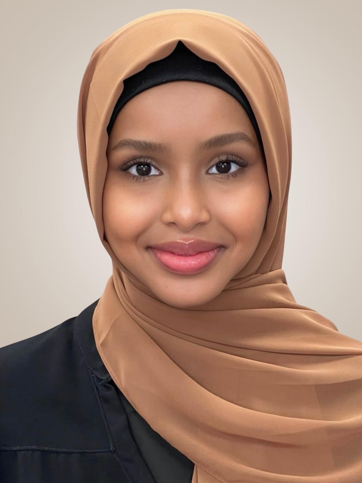 Luxury Chiffon Hijab-Tawny