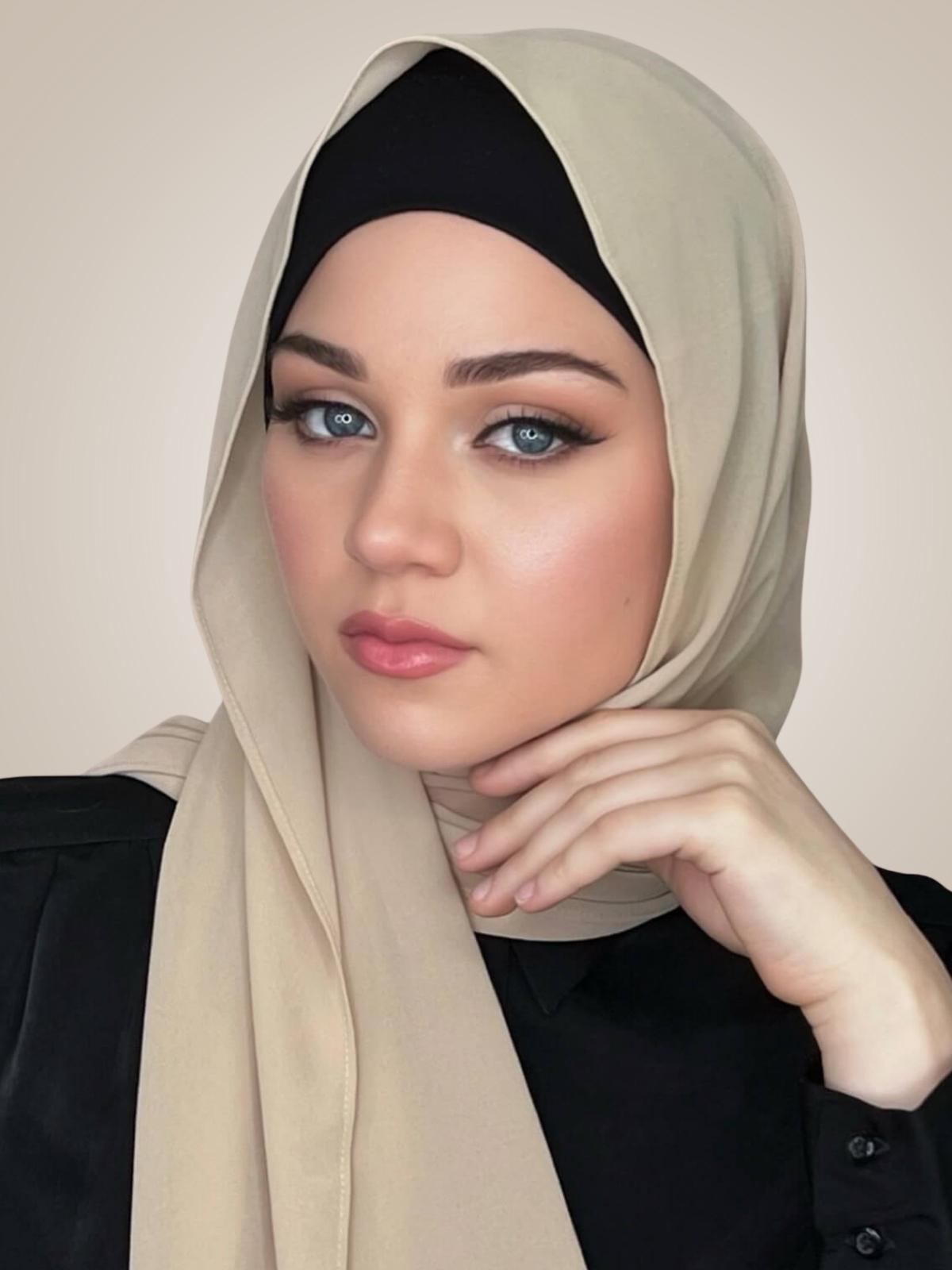 Classic Chiffon Hijab-Camel