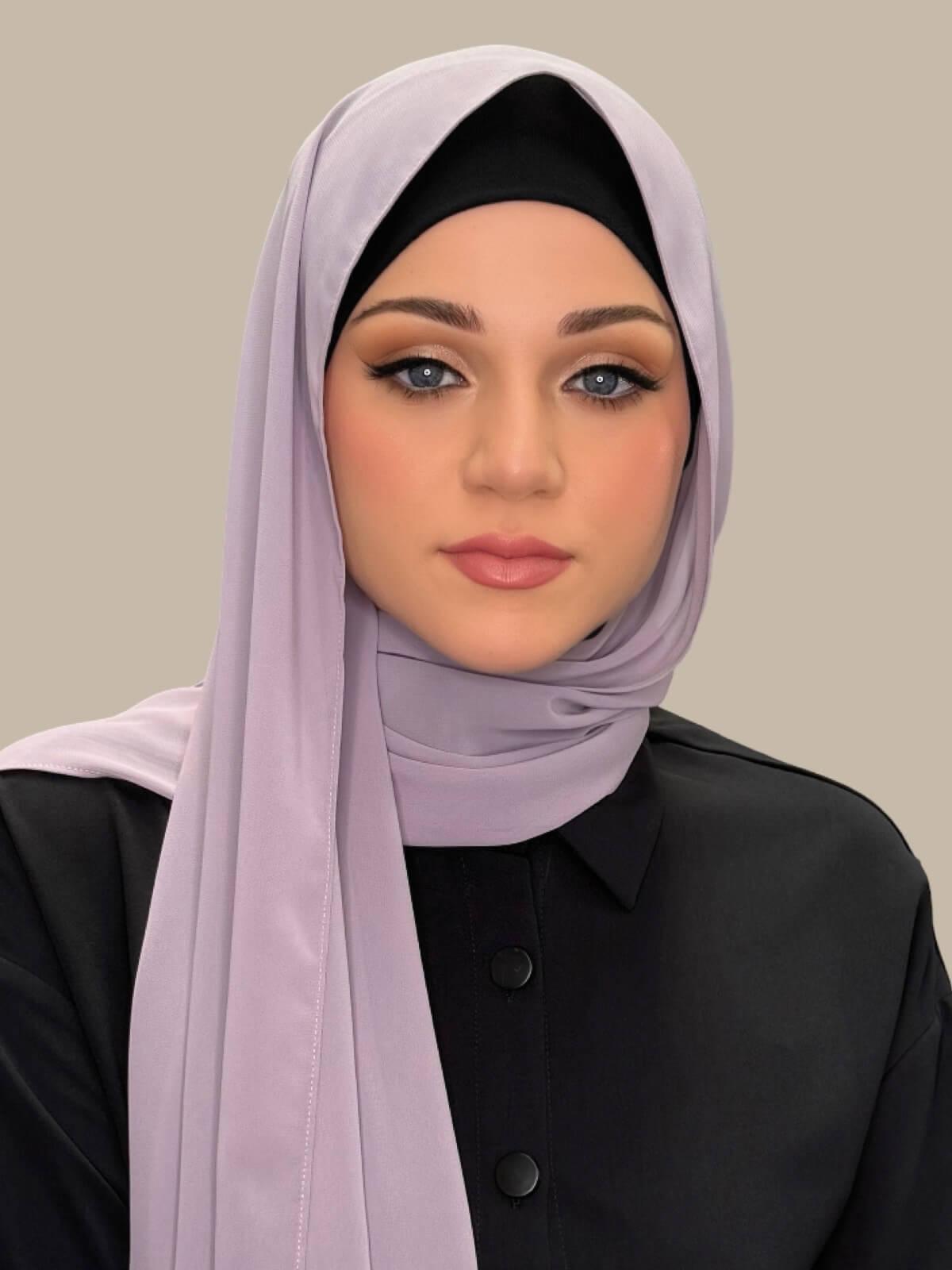 Luxury Chiffon Hijab-Viola