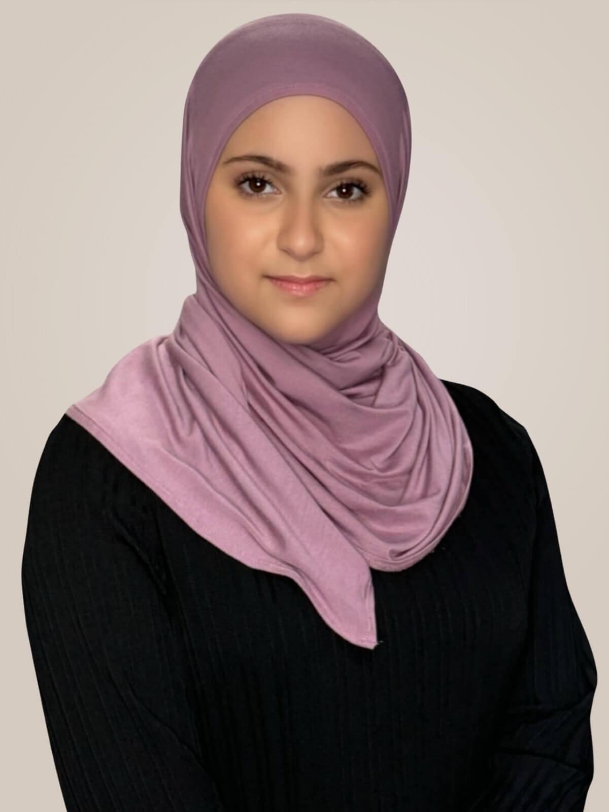 Modish Girl Pre-Sewn jersey hijab-Khaki Rose